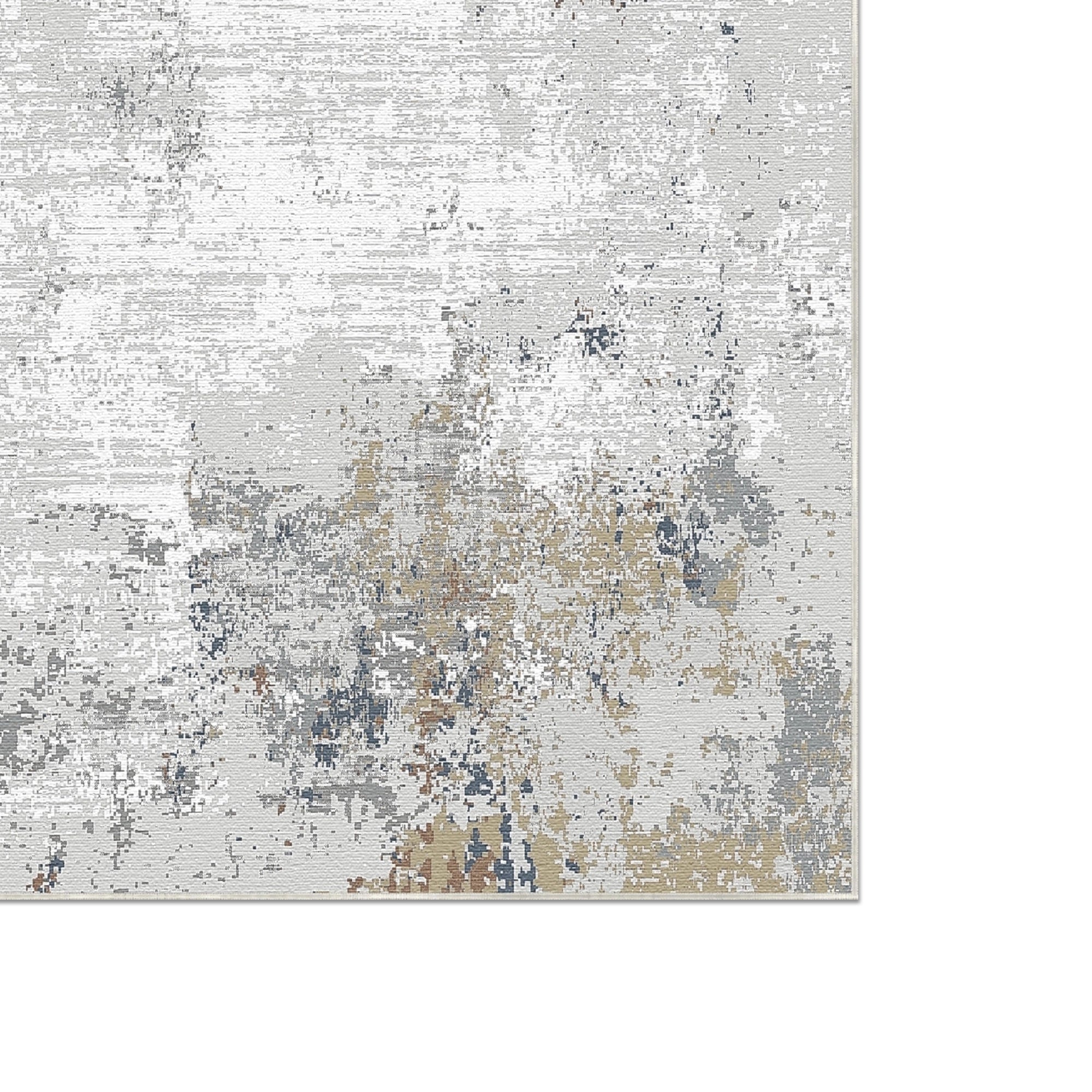 Срібний шиферний килим зі зістареним абстрактним малюнком