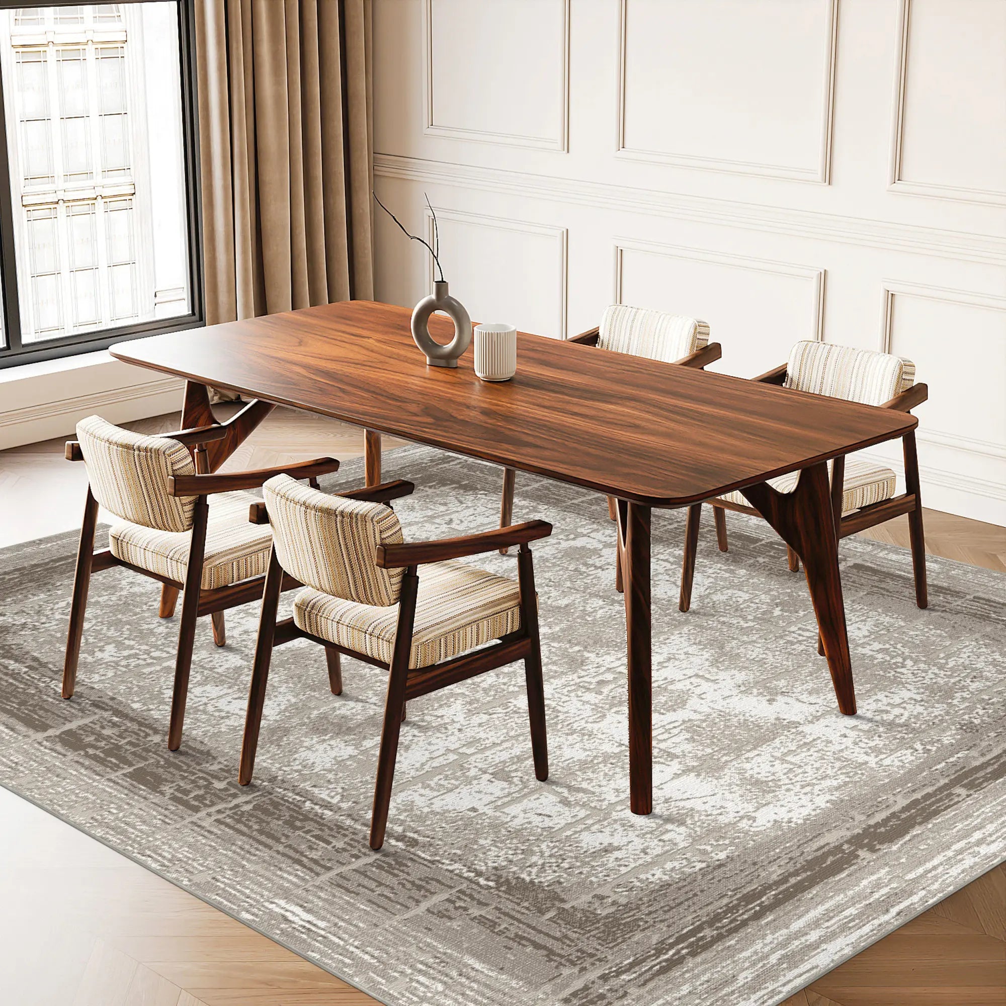 Килим Sandstone Frame з абстрактним потертим дизайном