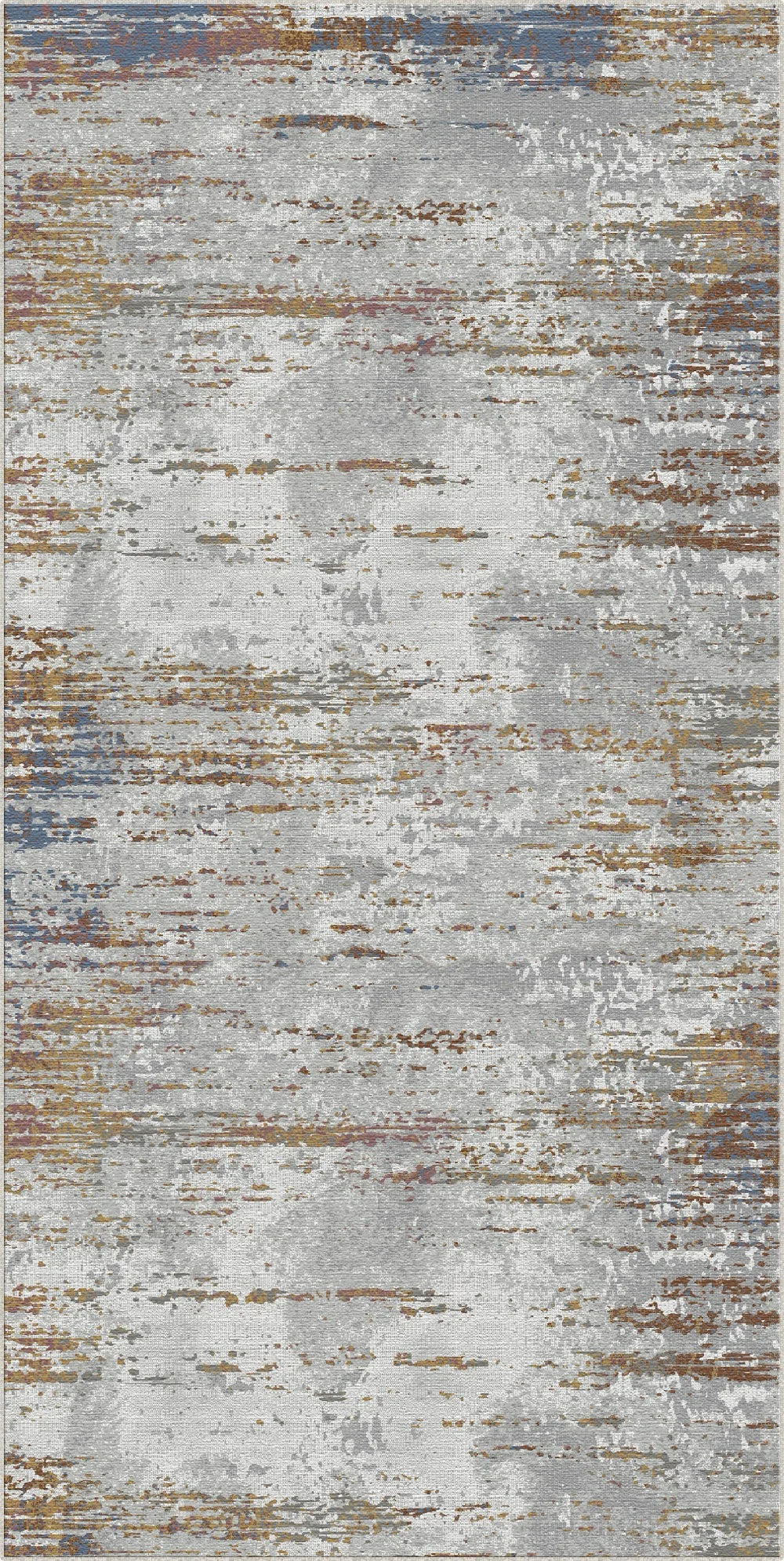 Килим Copper Slate з абстрактним потертим дизайном