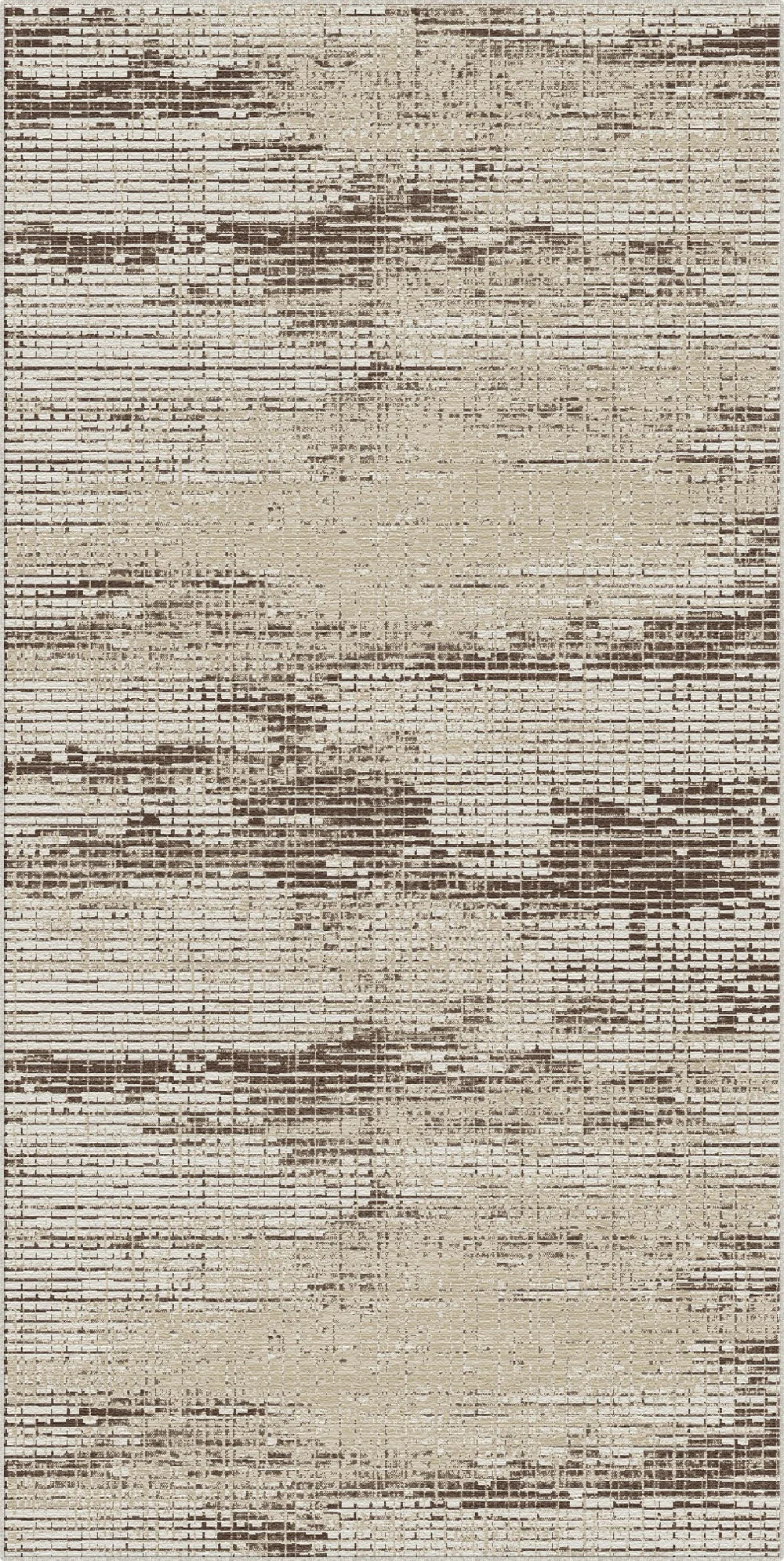 Килим Espresso Glitch Mosaic з абстрактним дизайном