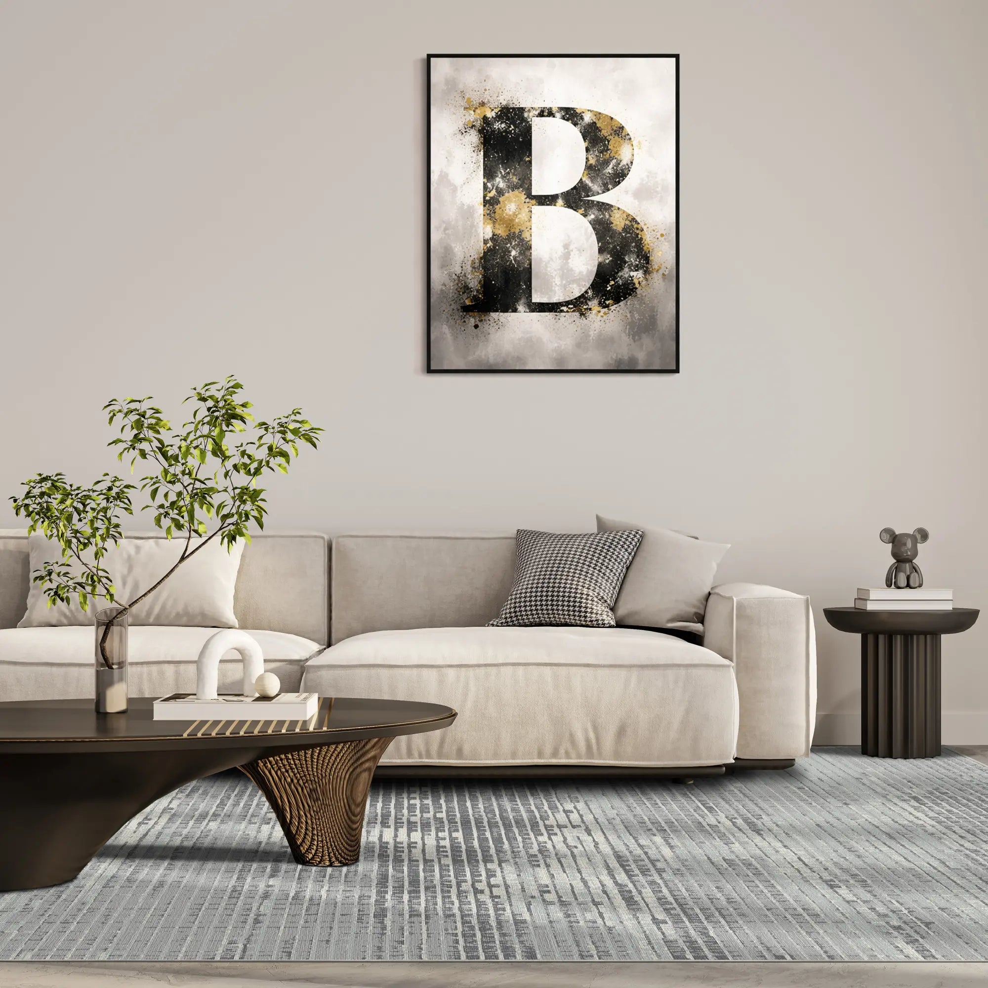 Килим Graphite Matrix Mosaic з абстрактним дизайном