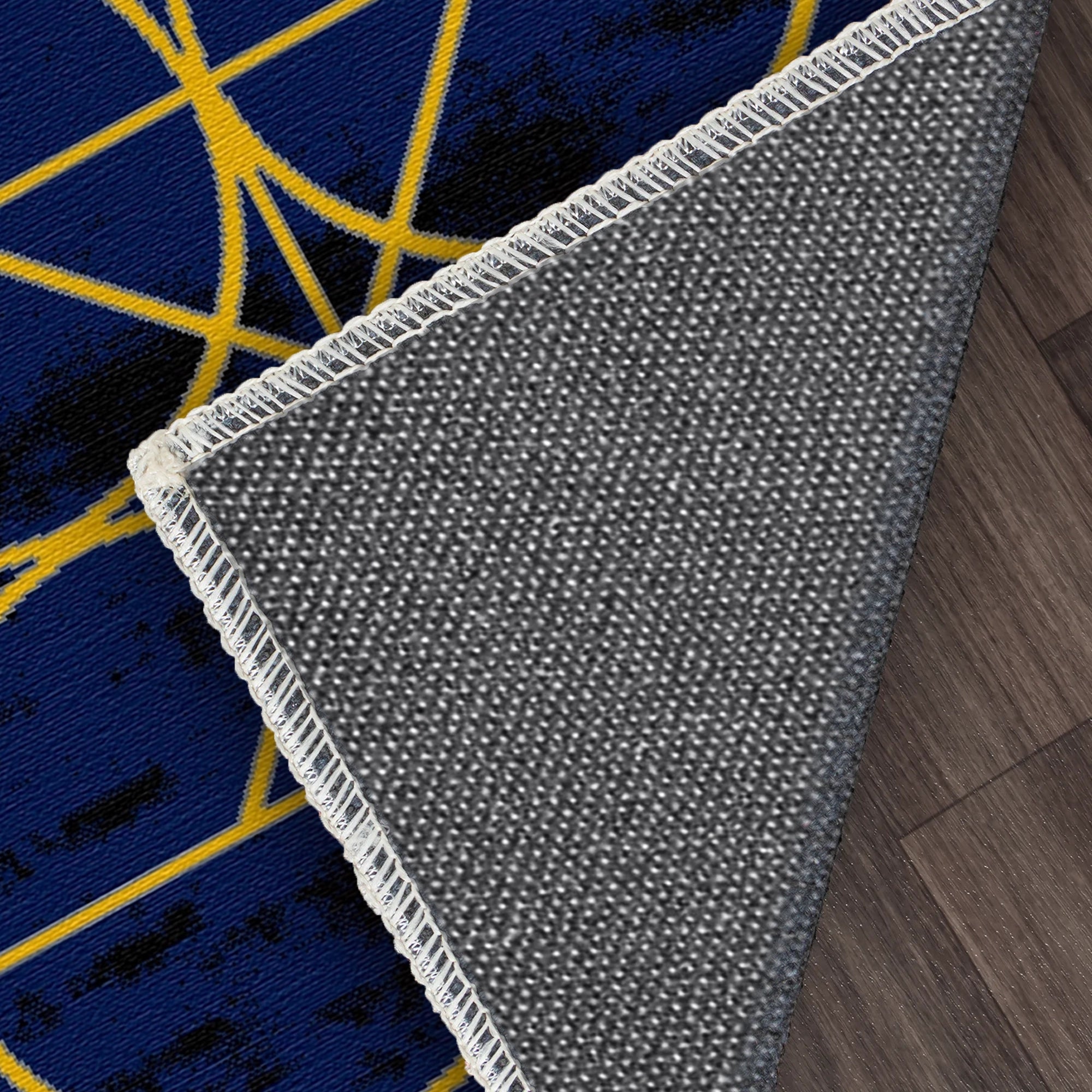 Геометричний килим Midnight Gold Orbit