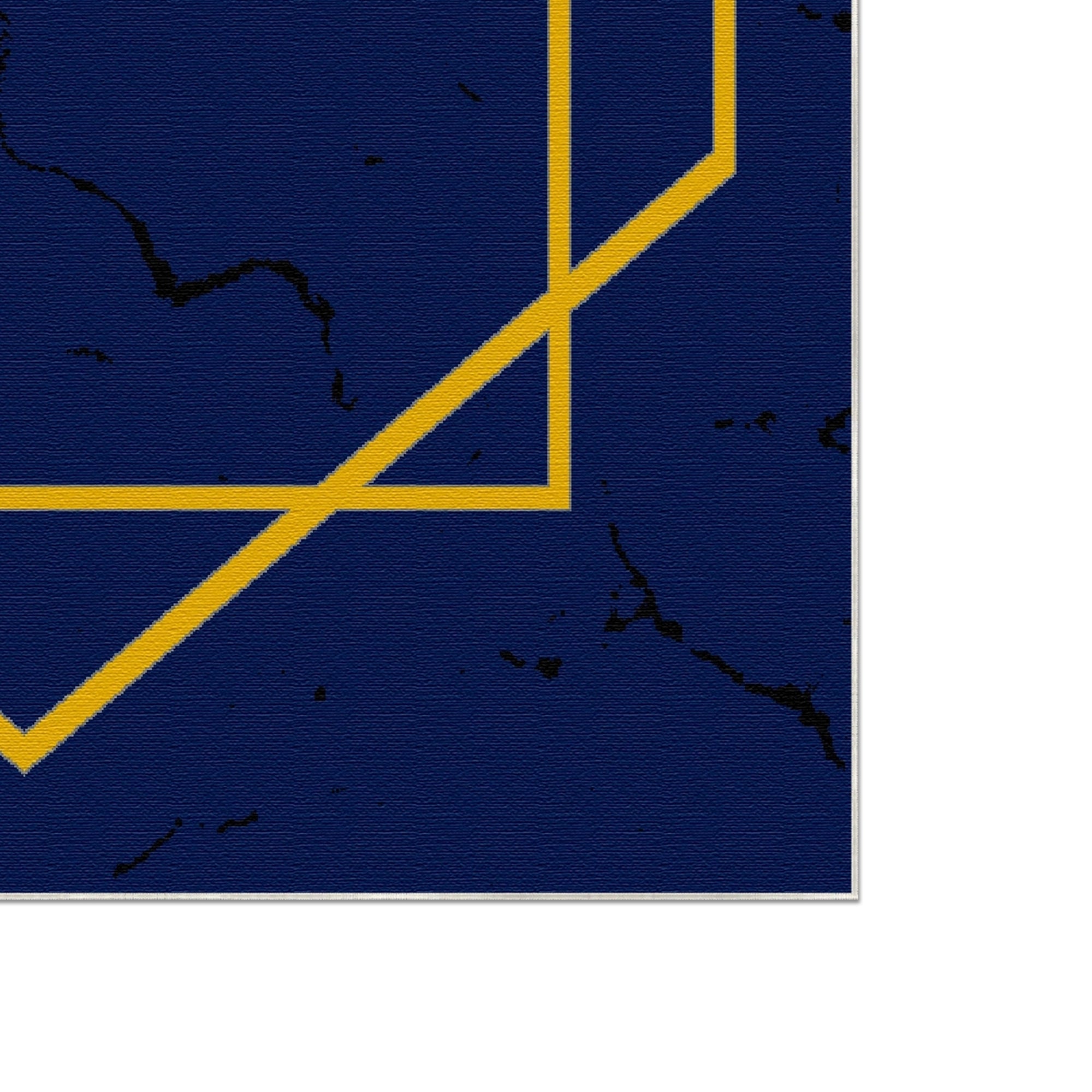 Геометричний килим із сапфіровим діамантом та золотом