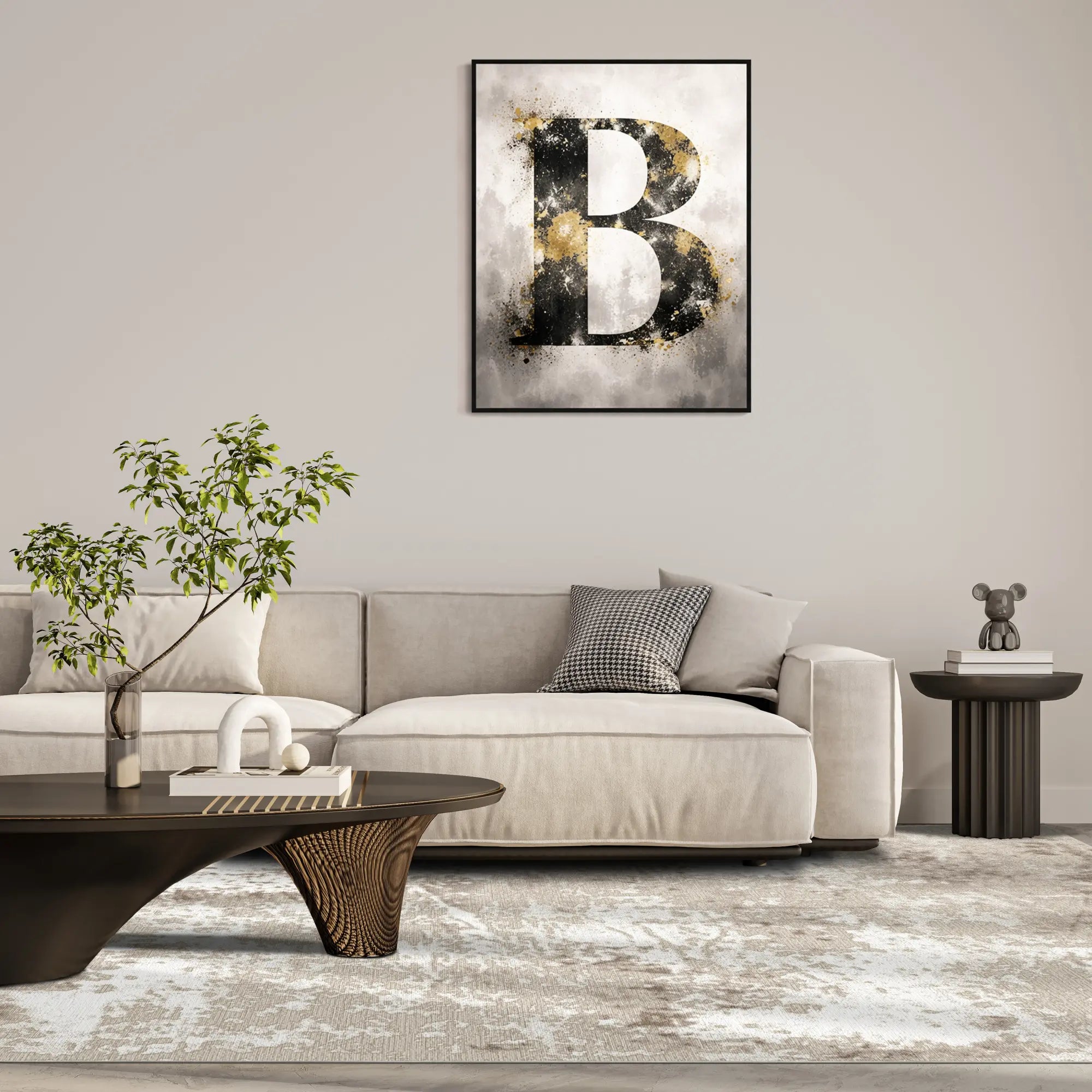 Килим Antique Cloud Beige з абстрактним дизайном
