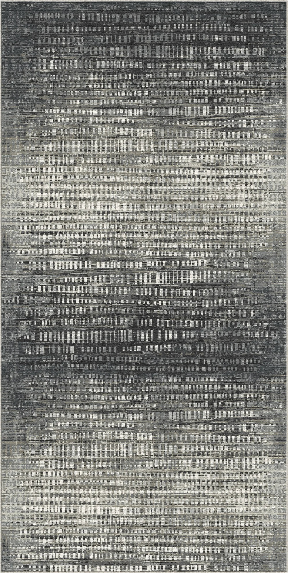 Килим Slate Signal з цифровим glitch-дизайном