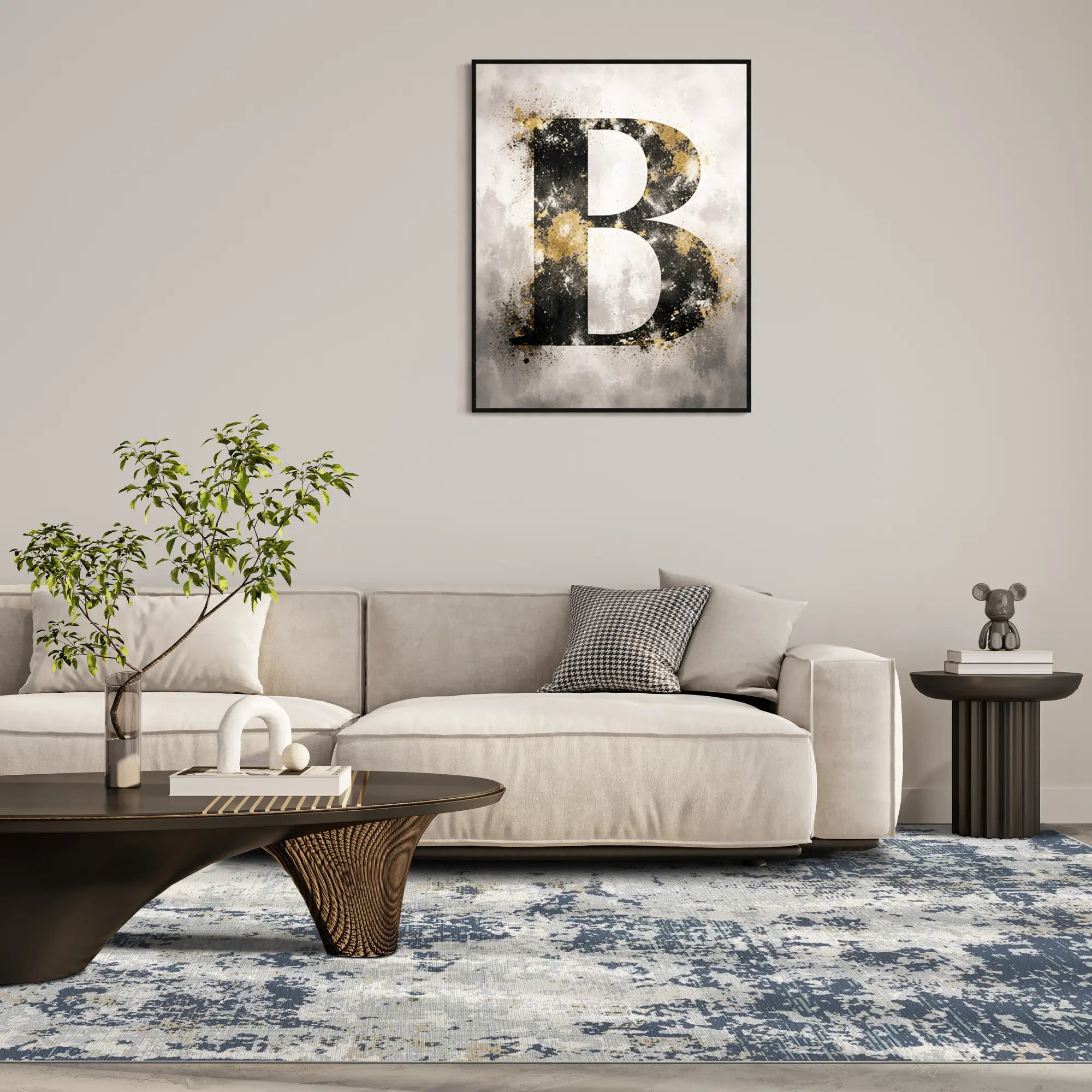 Килим Midnight Aura Distressed Abstract