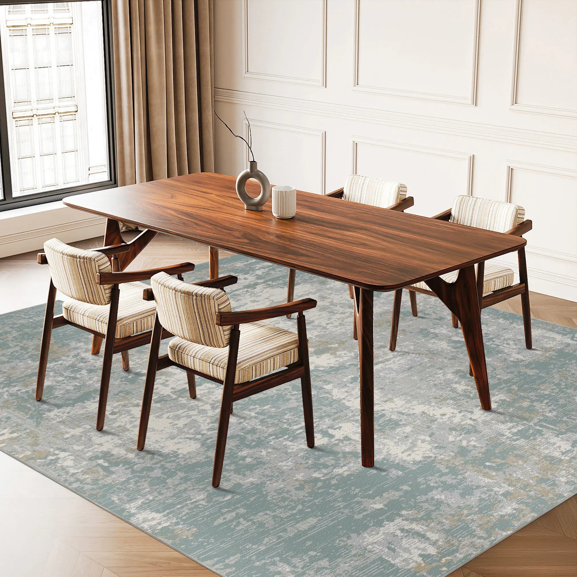 Килим Serene Lagoon Distressed Abstract