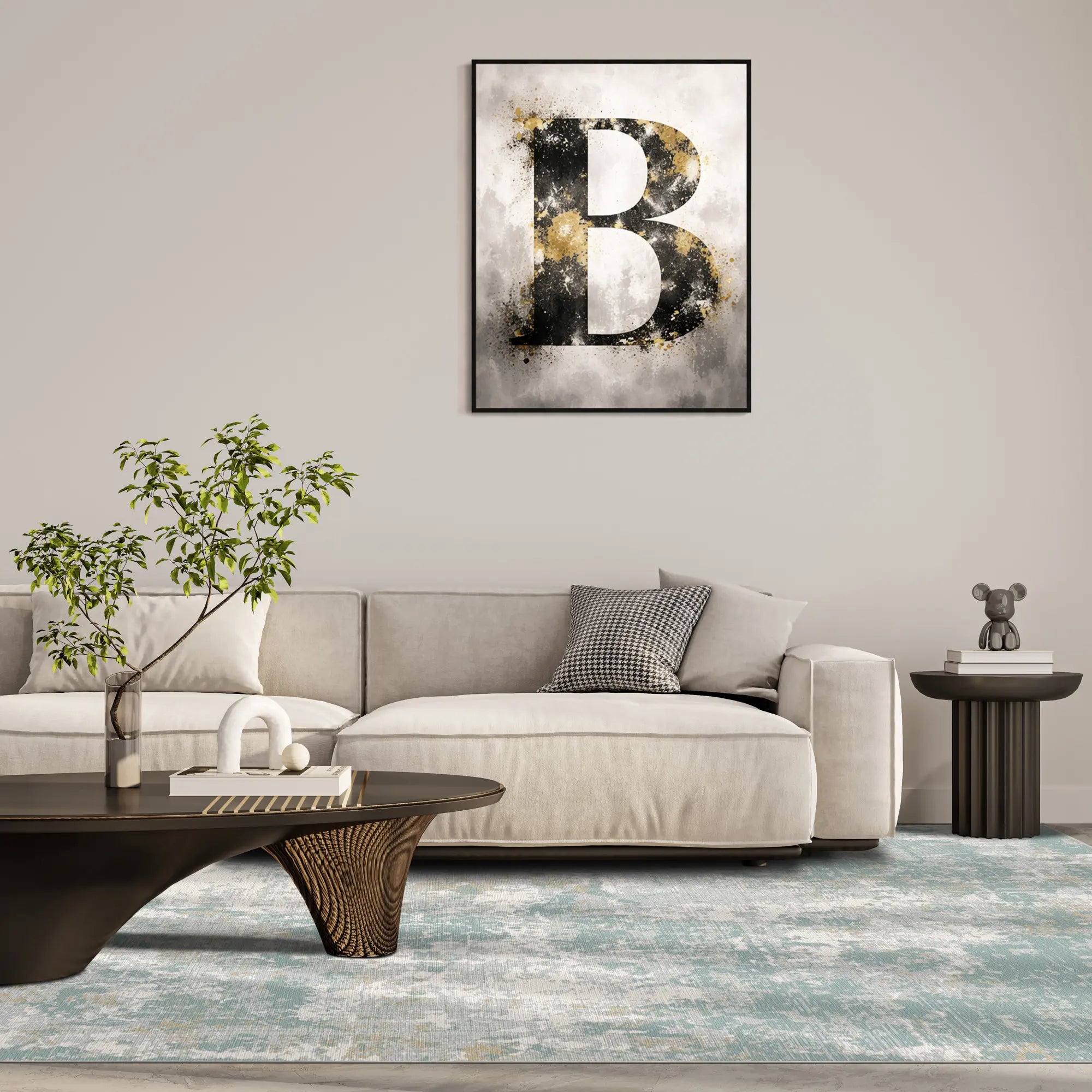Килим Serene Lagoon Distressed Abstract