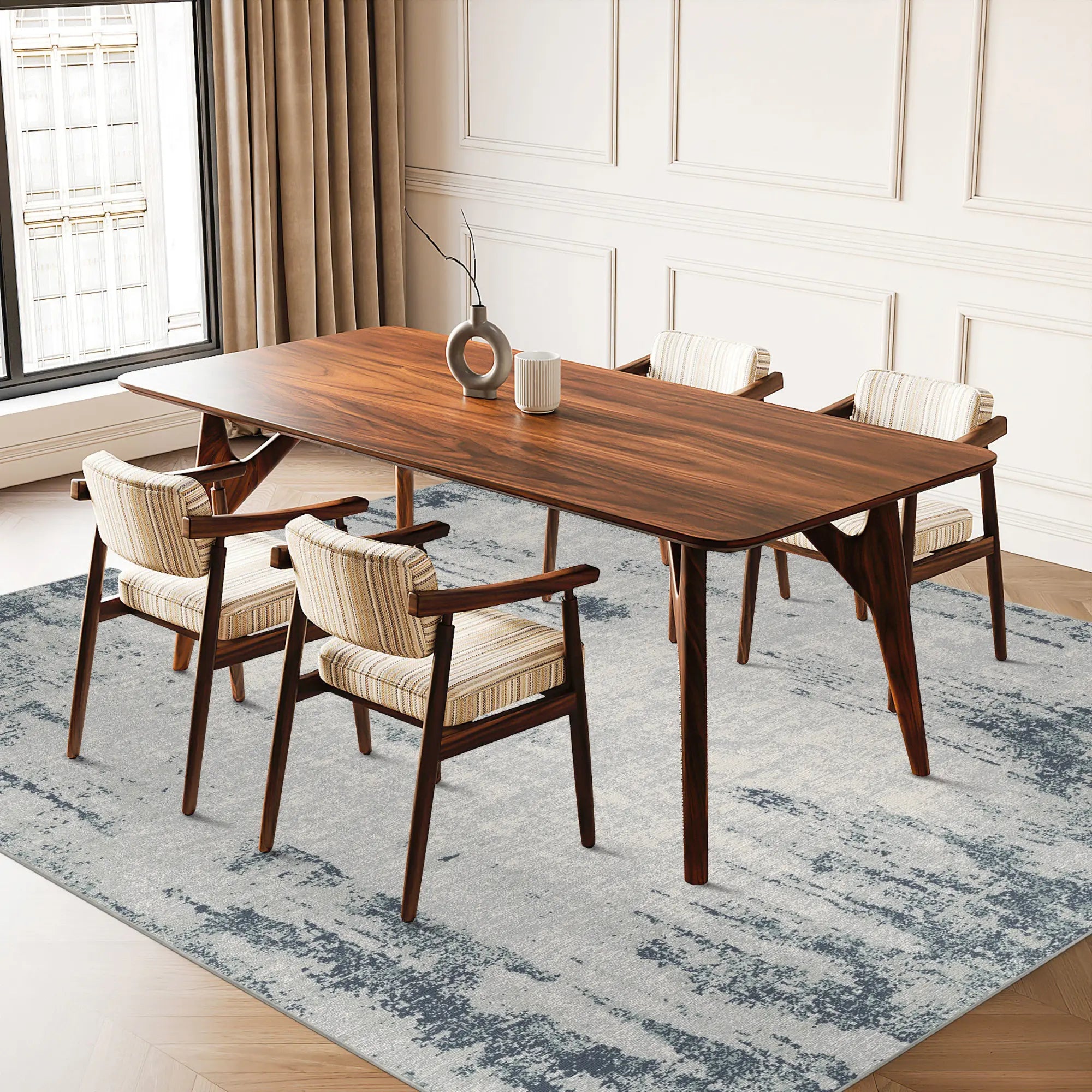 Килим Slate Blue Drift у стилі distressed індустріальний