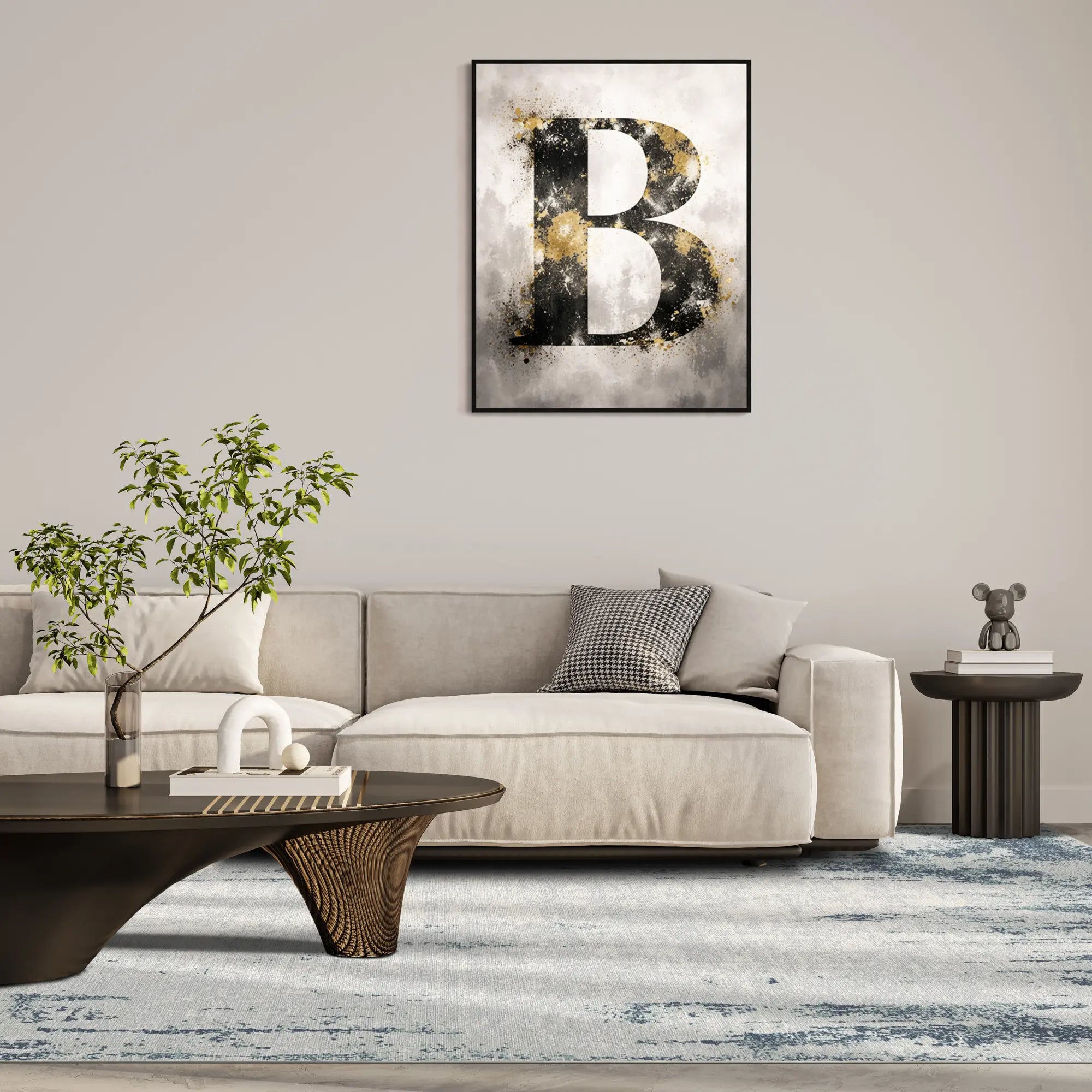 Килим Slate Blue Drift у стилі distressed індустріальний