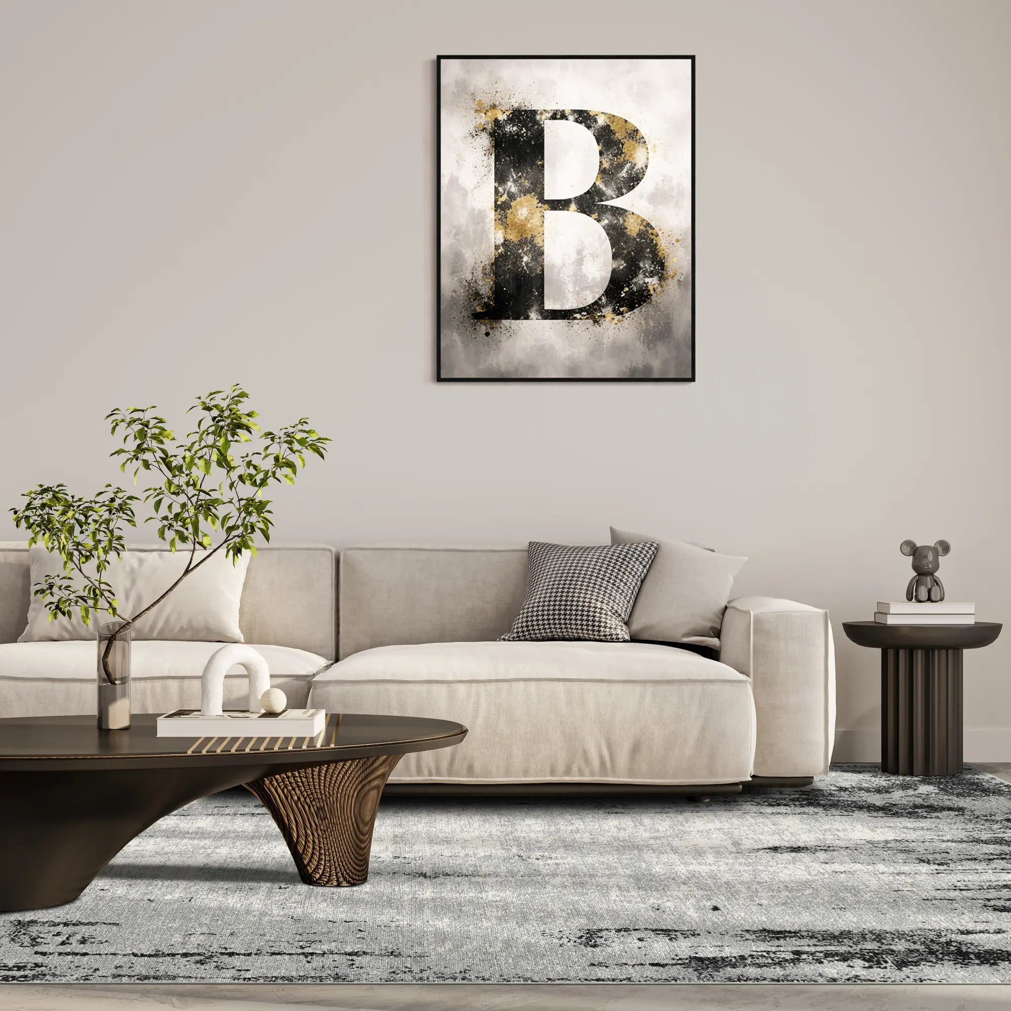 Килим Charcoal Drift у стилі distressed індустріальний
