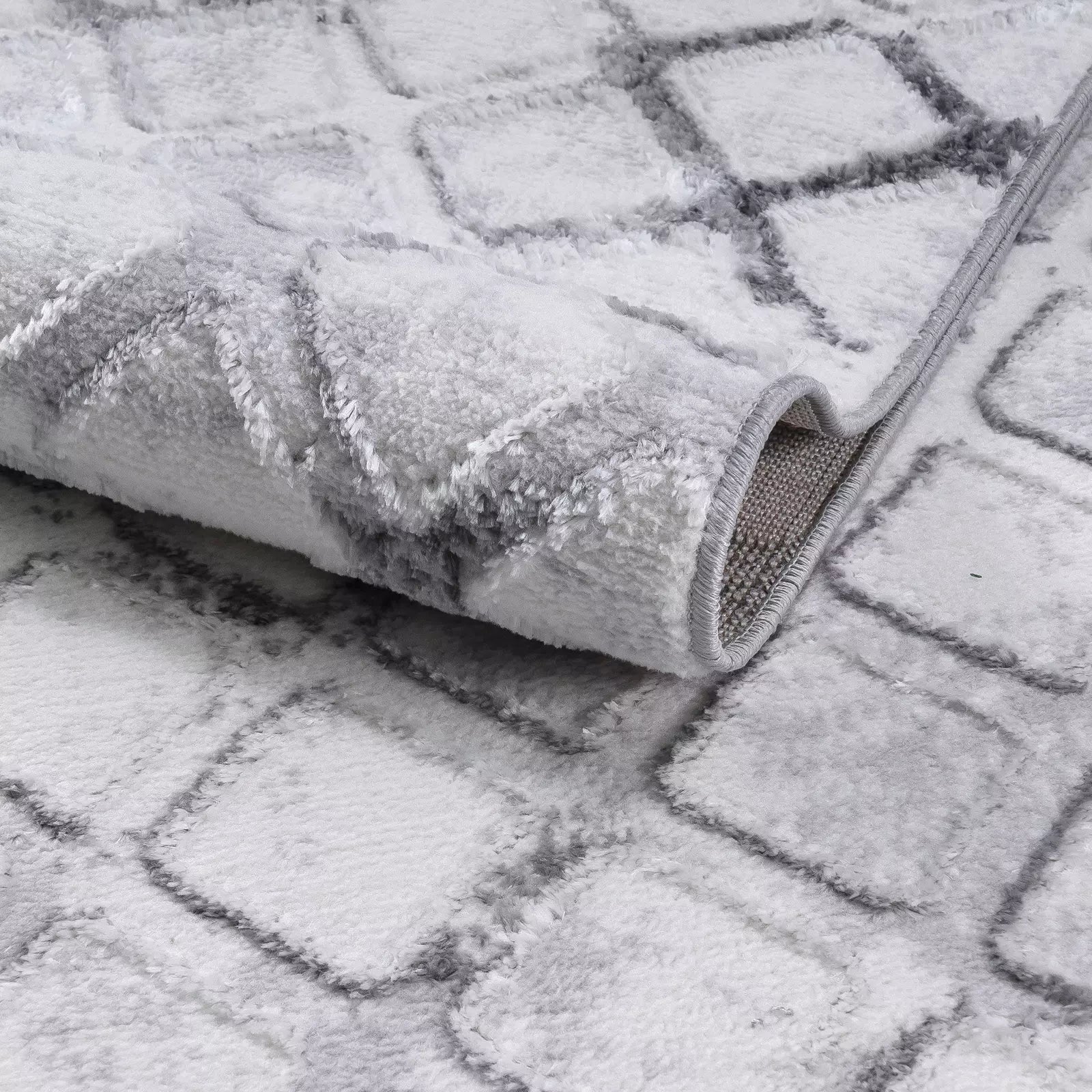 Metro Modern Woven Rug Gray - Bella Rugs