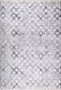 Сучасний тканий килим Метро сірого кольору 