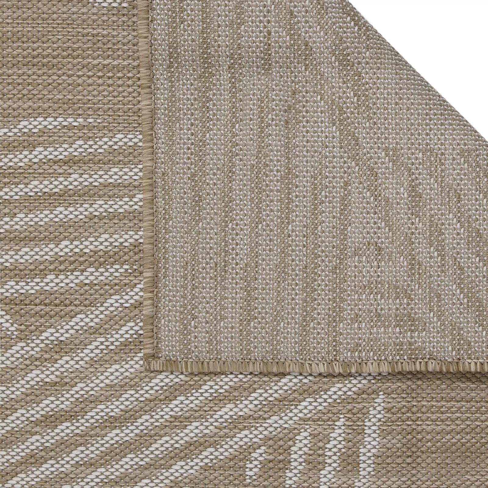 Mixed Lines Naturel Sisal Rug Beige - Bella Rugs