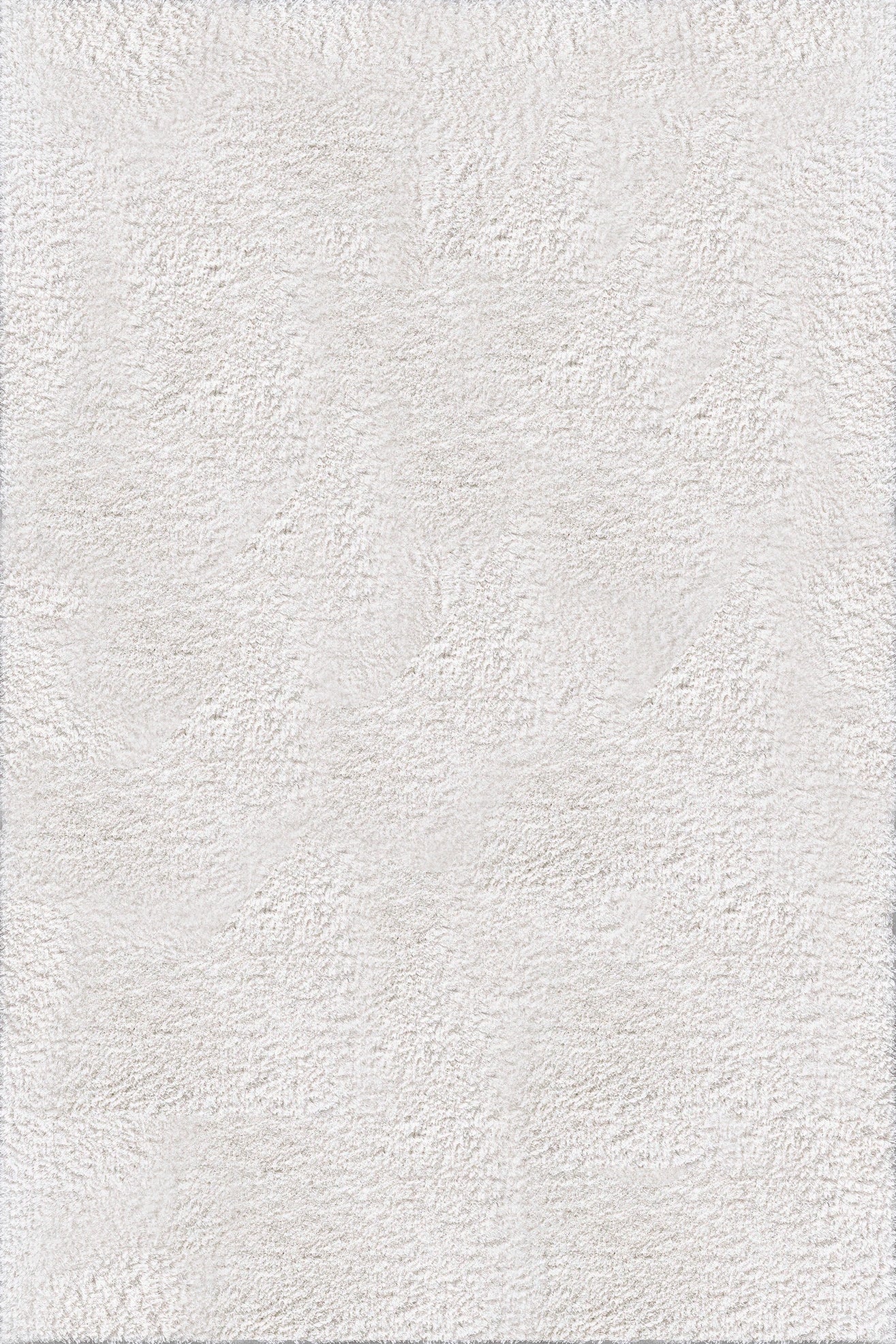 Оксамитовий білий килим м'який на дотик