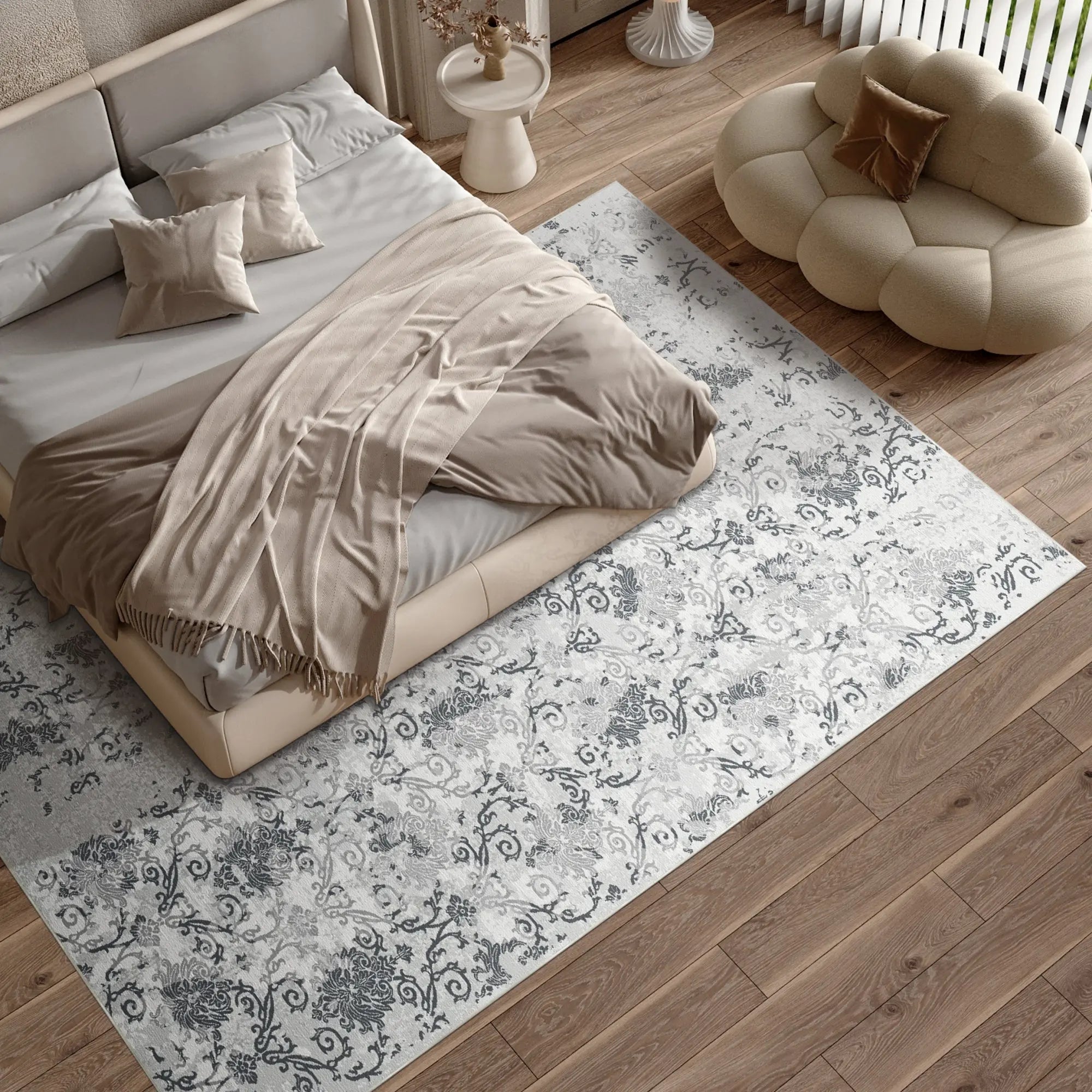 Килим Slate Relic Eroded Damask Gray