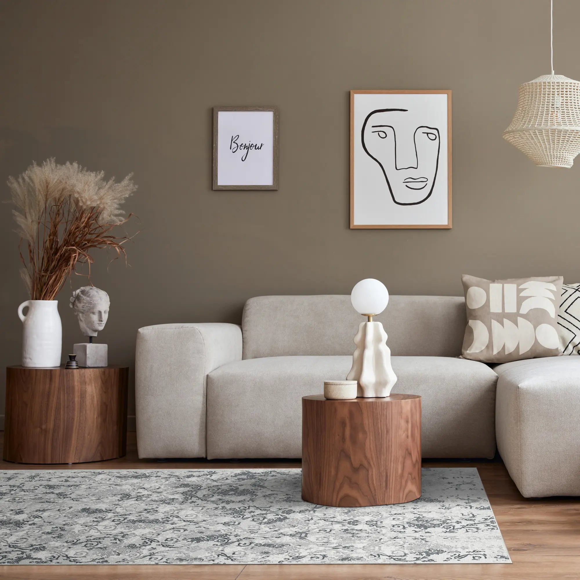 Килим Slate Relic Eroded Damask Gray