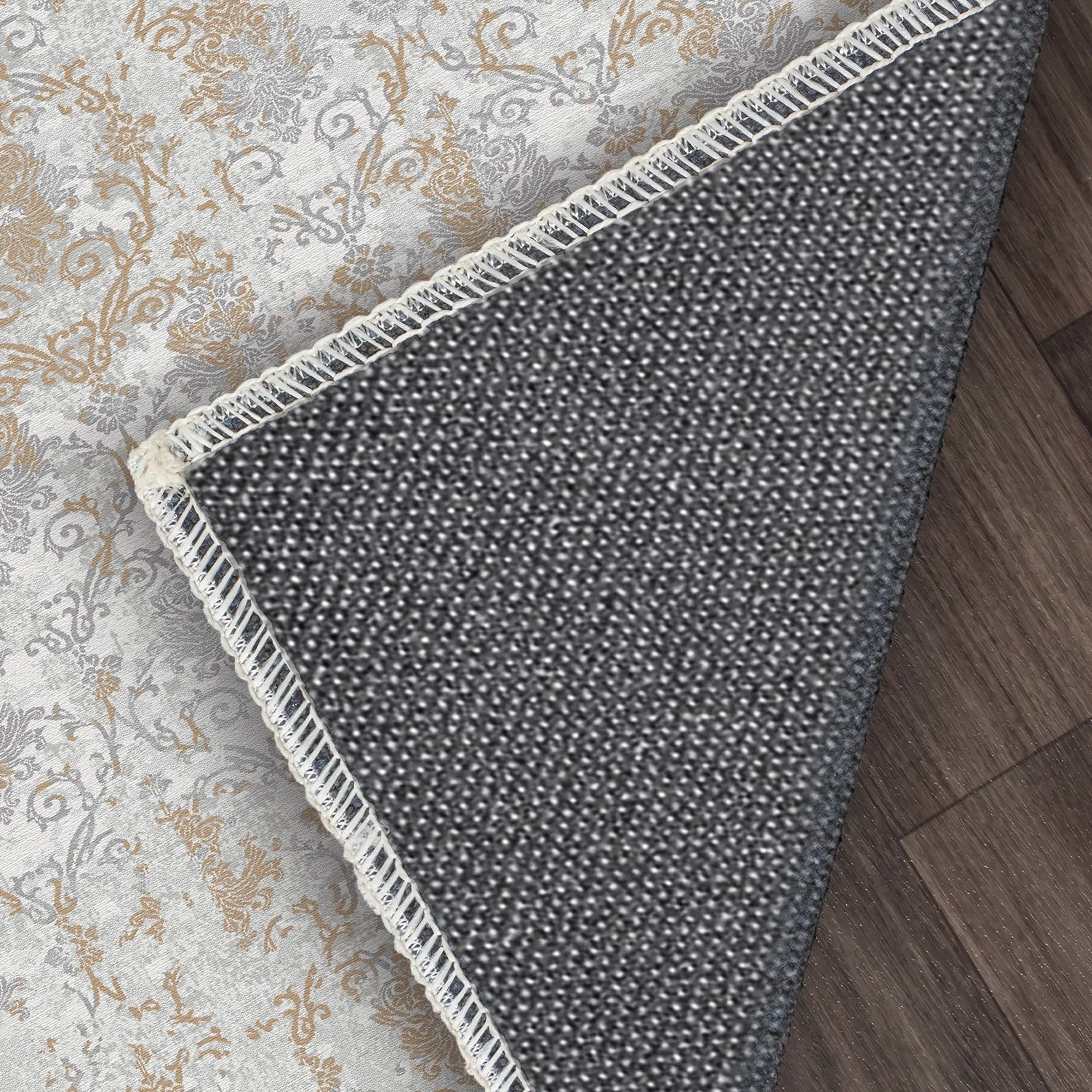 Килим з еродованого дамаску з бурштинового туману