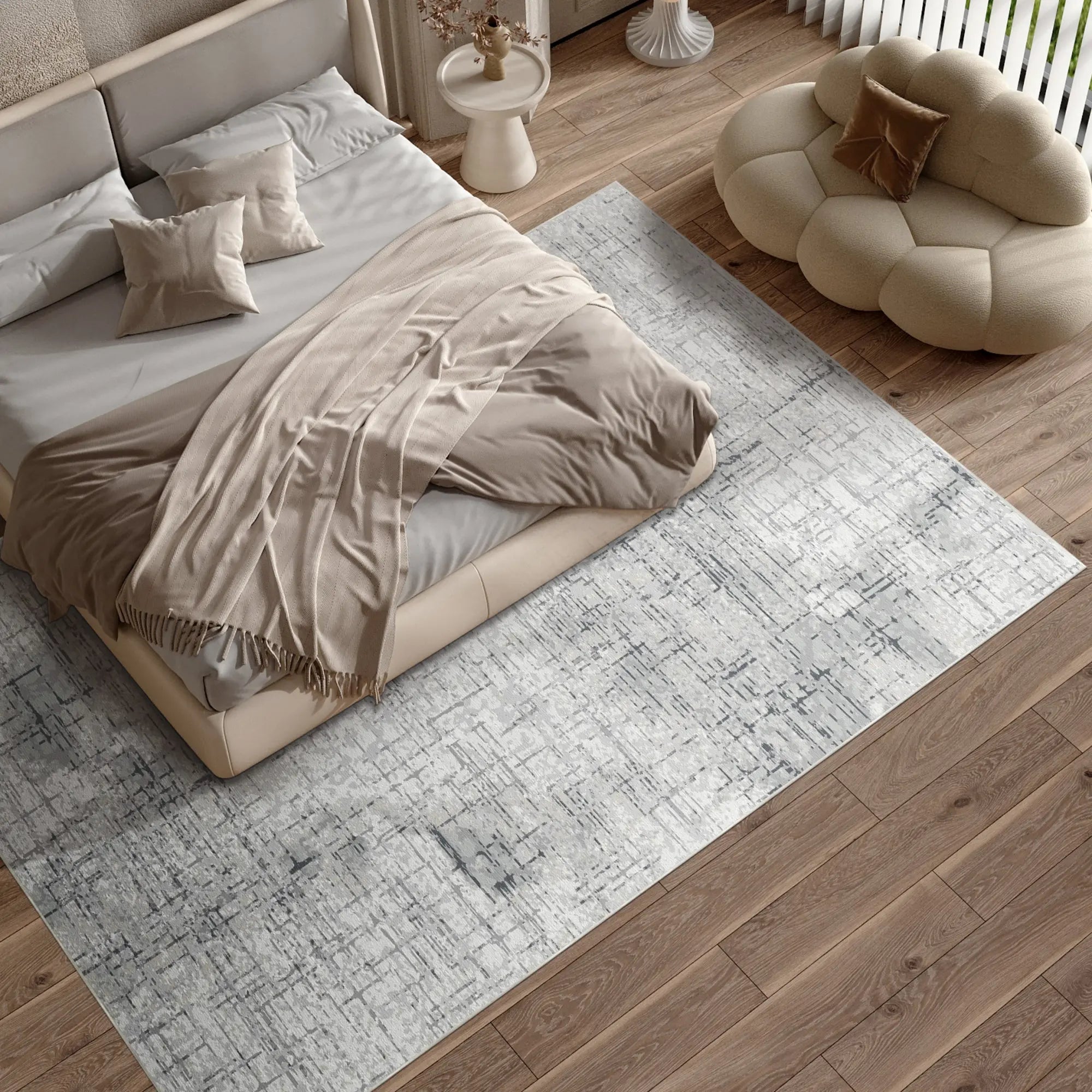 Килим Slate Crosshatch Abstract Gray