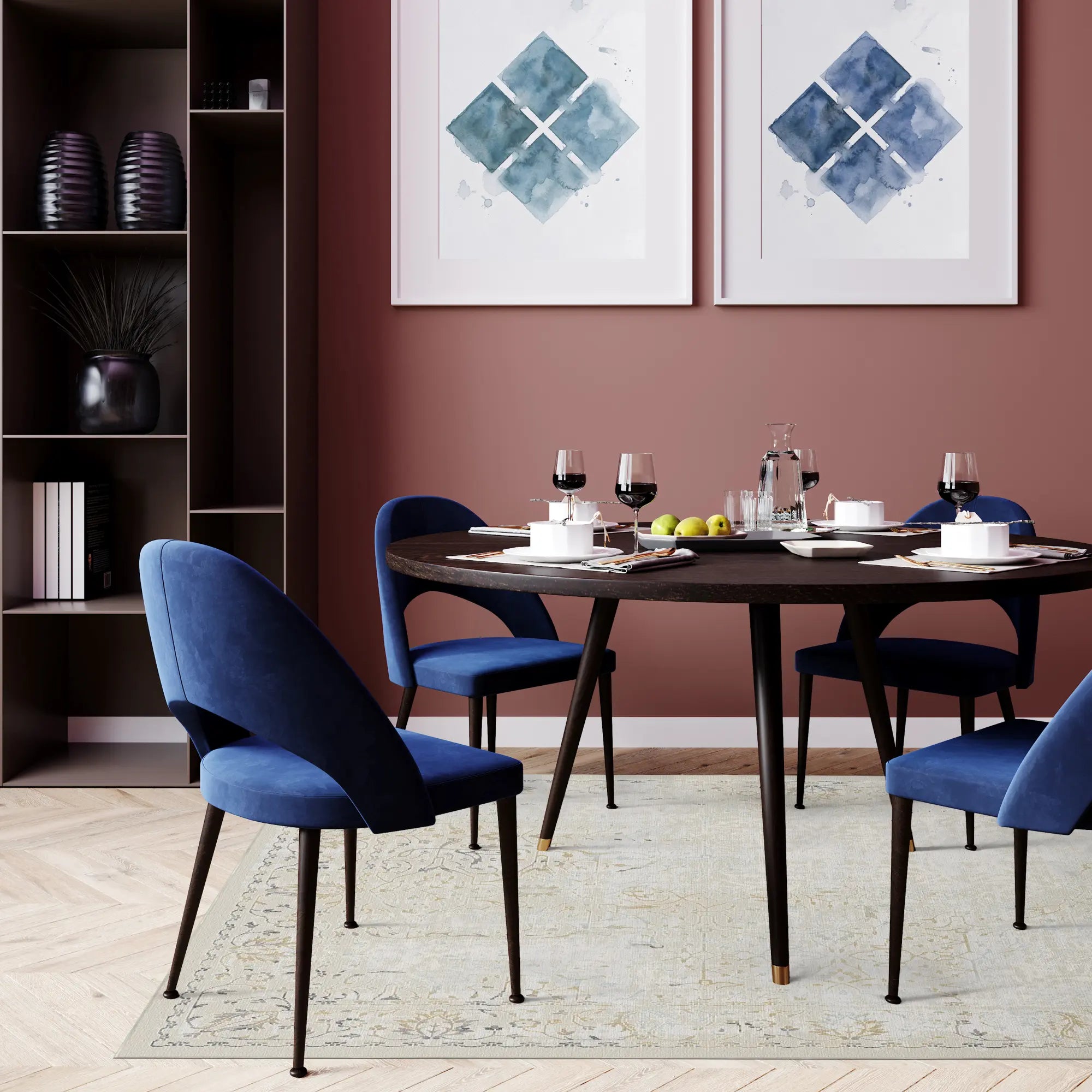 Срібний візерунковий килим Sterling Scroll