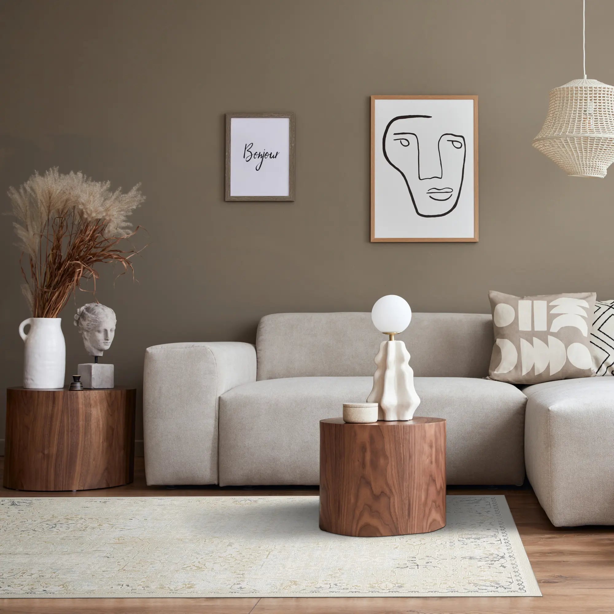 Срібний візерунковий килим Sterling Scroll