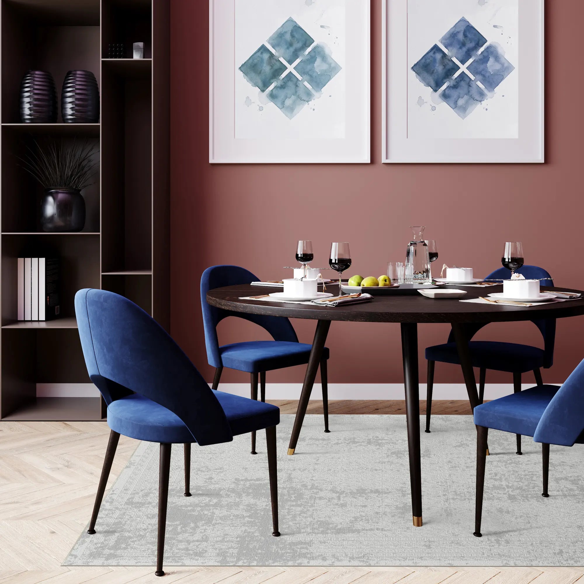 Frost Lattice Gray Rug