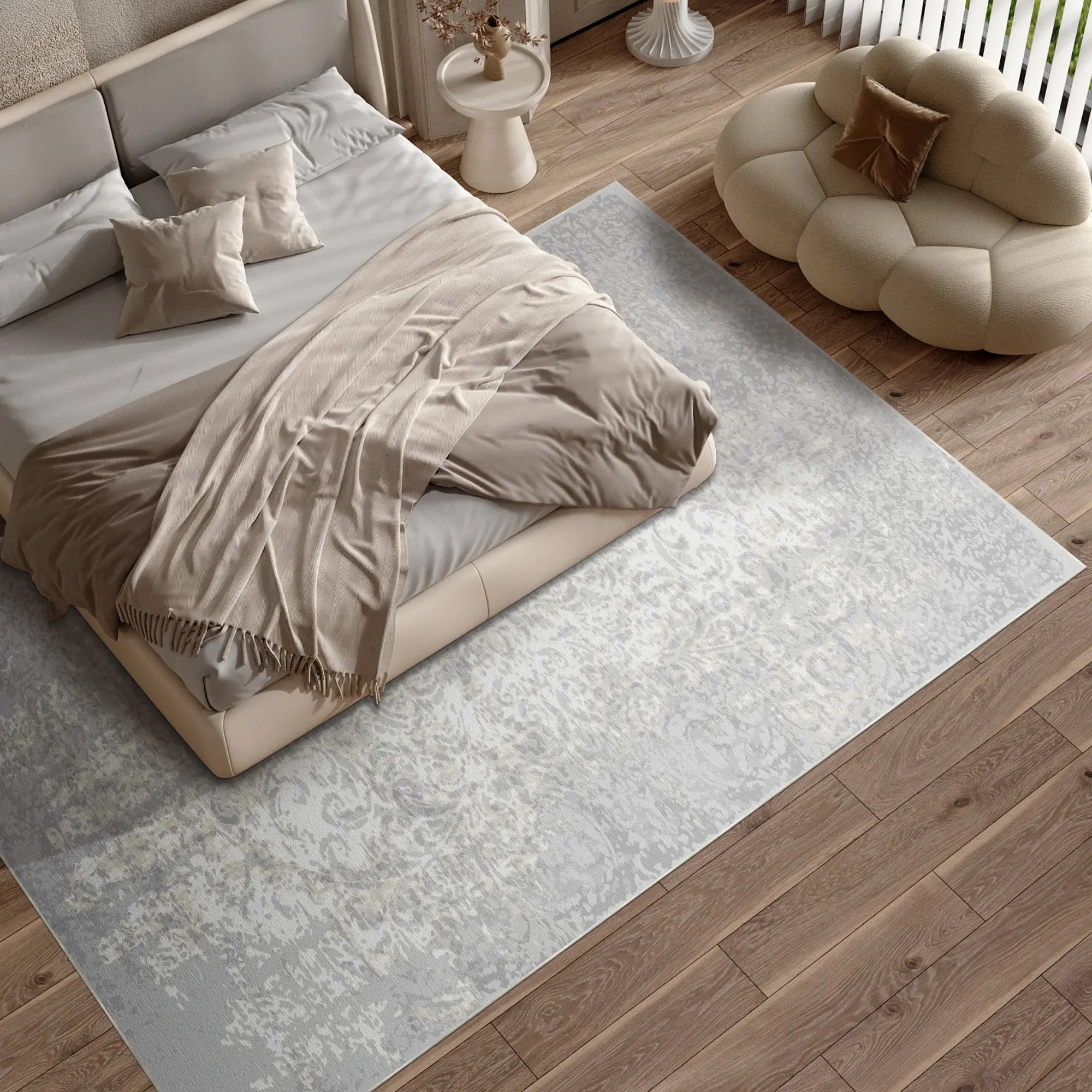 Килим Slate Bloom Ethereal сірого кольору