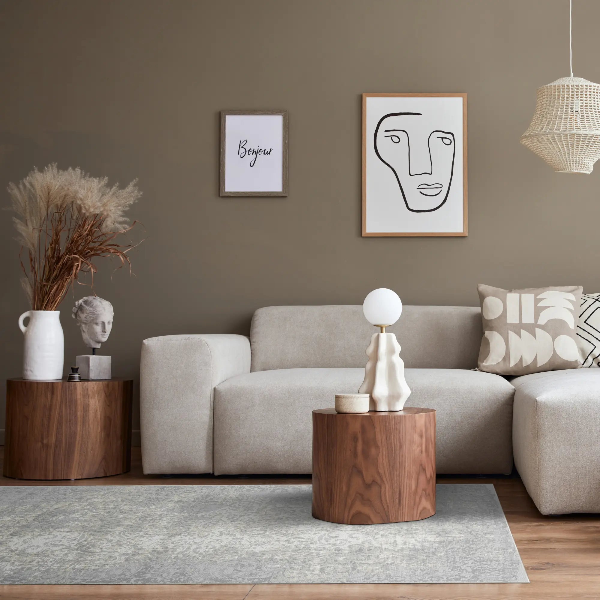 Килим Slate Bloom Ethereal сірого кольору