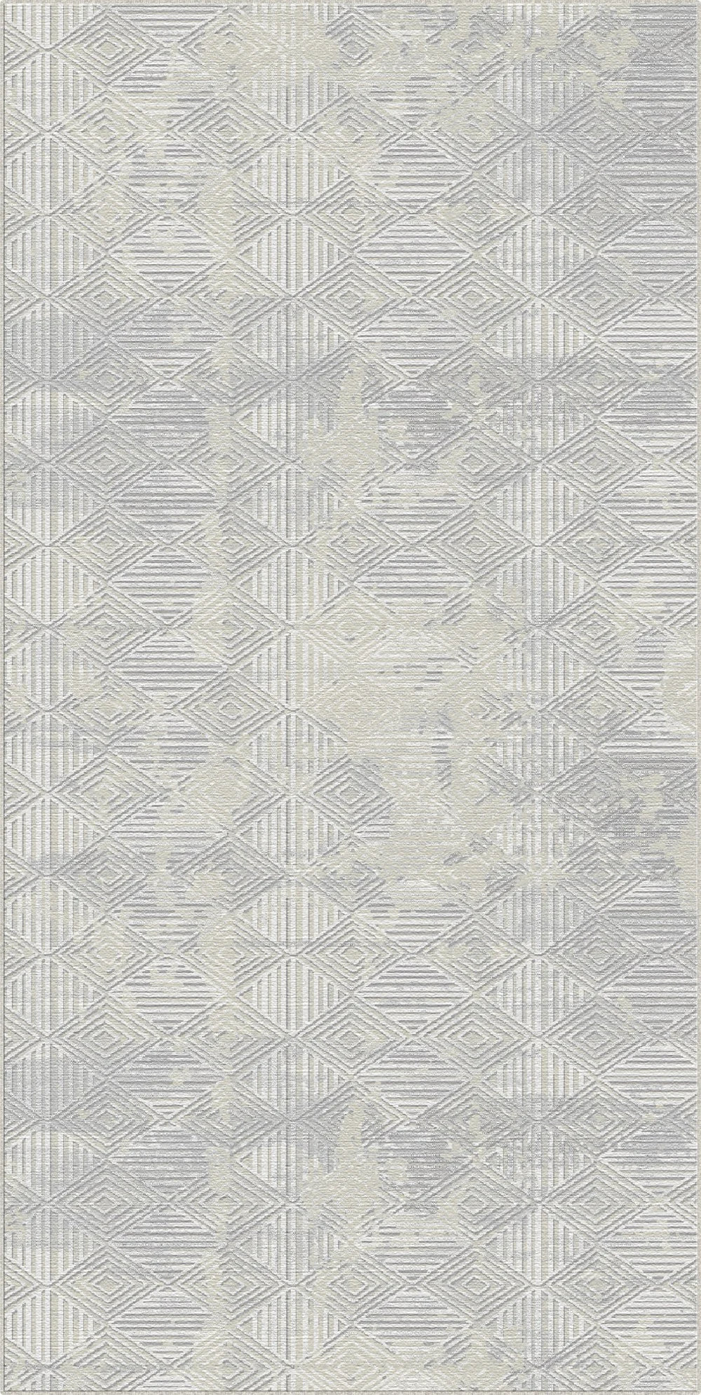 Килим Faceted Echo з ефектом потертості, сірий
