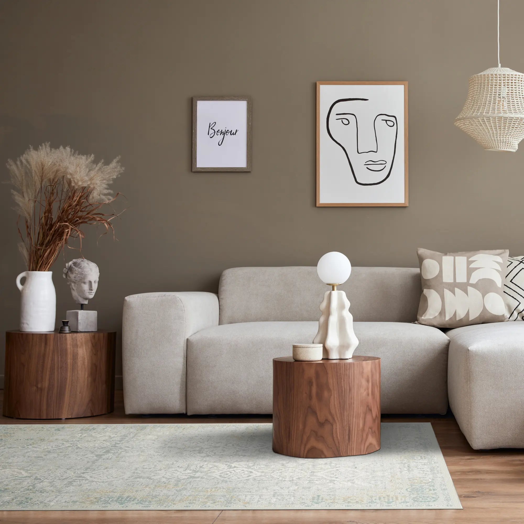 Килим Linen Grove з ефектом потертості, слонова кістка
