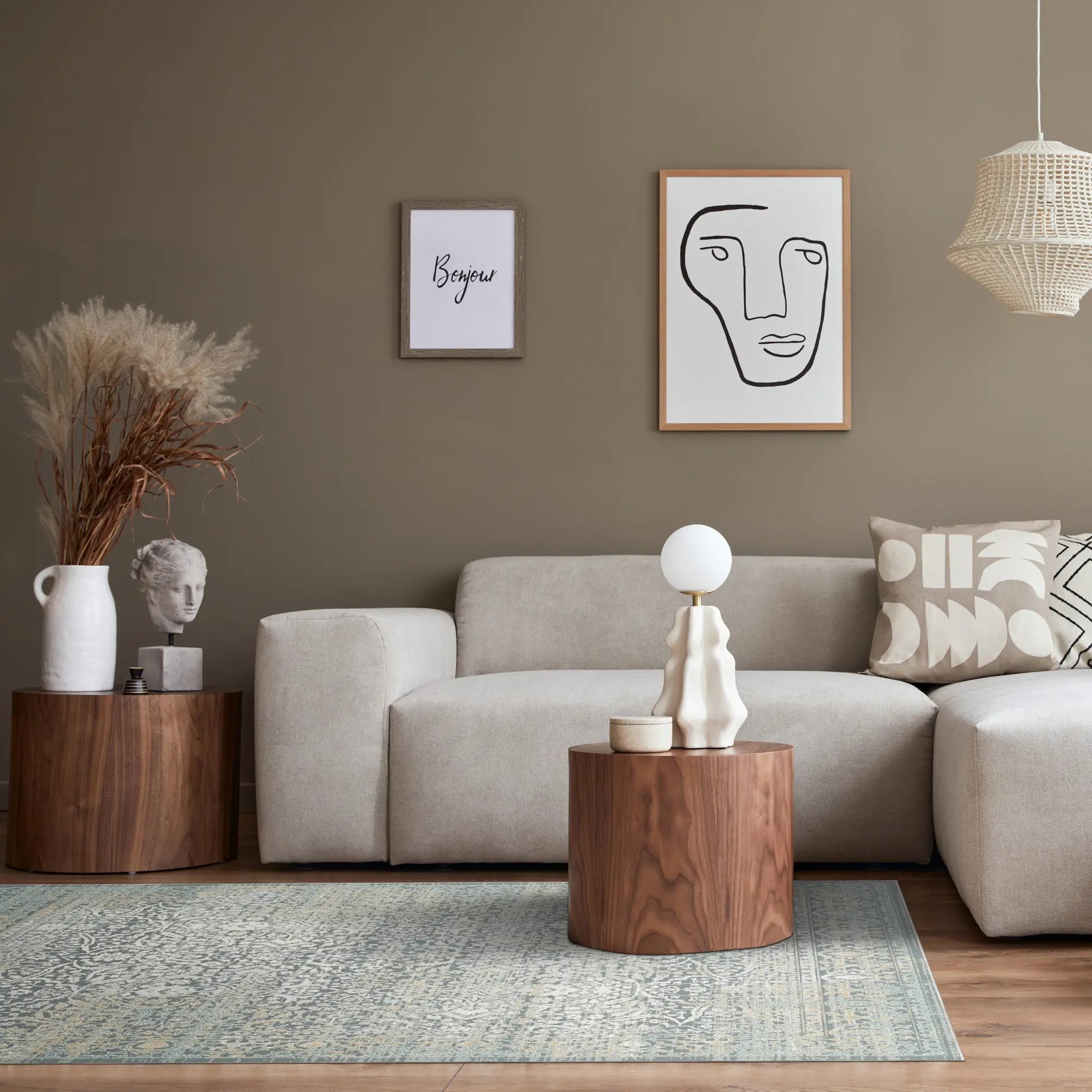 Килим Elysian Manor з ефектом потертості, бірюзовий