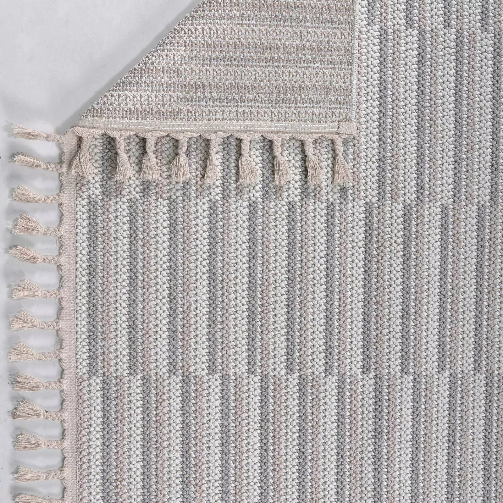 Touch of Lines Beige Soft Weave - Bella Rugs