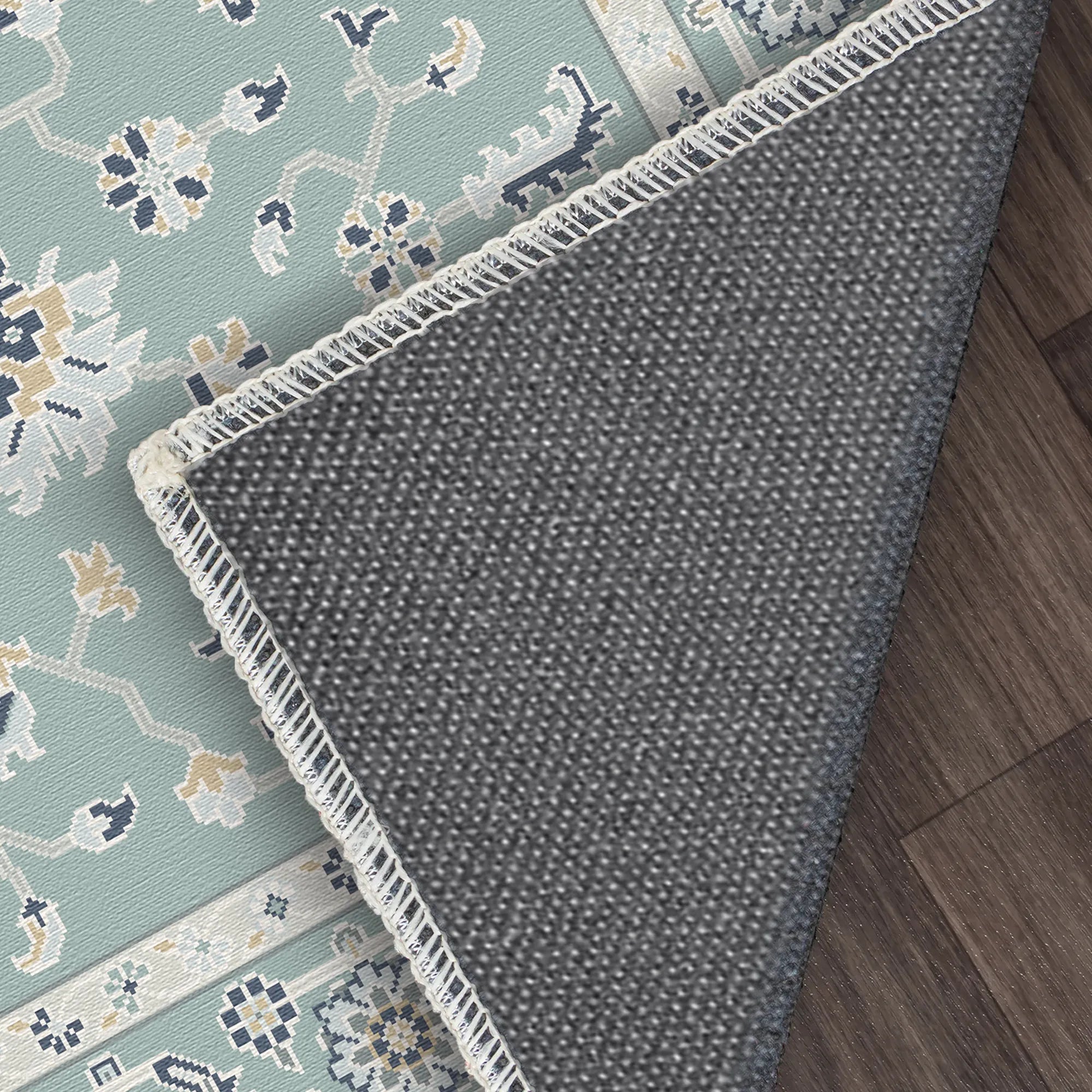 Бірюзовий килим кольору слонової кістки Arbor