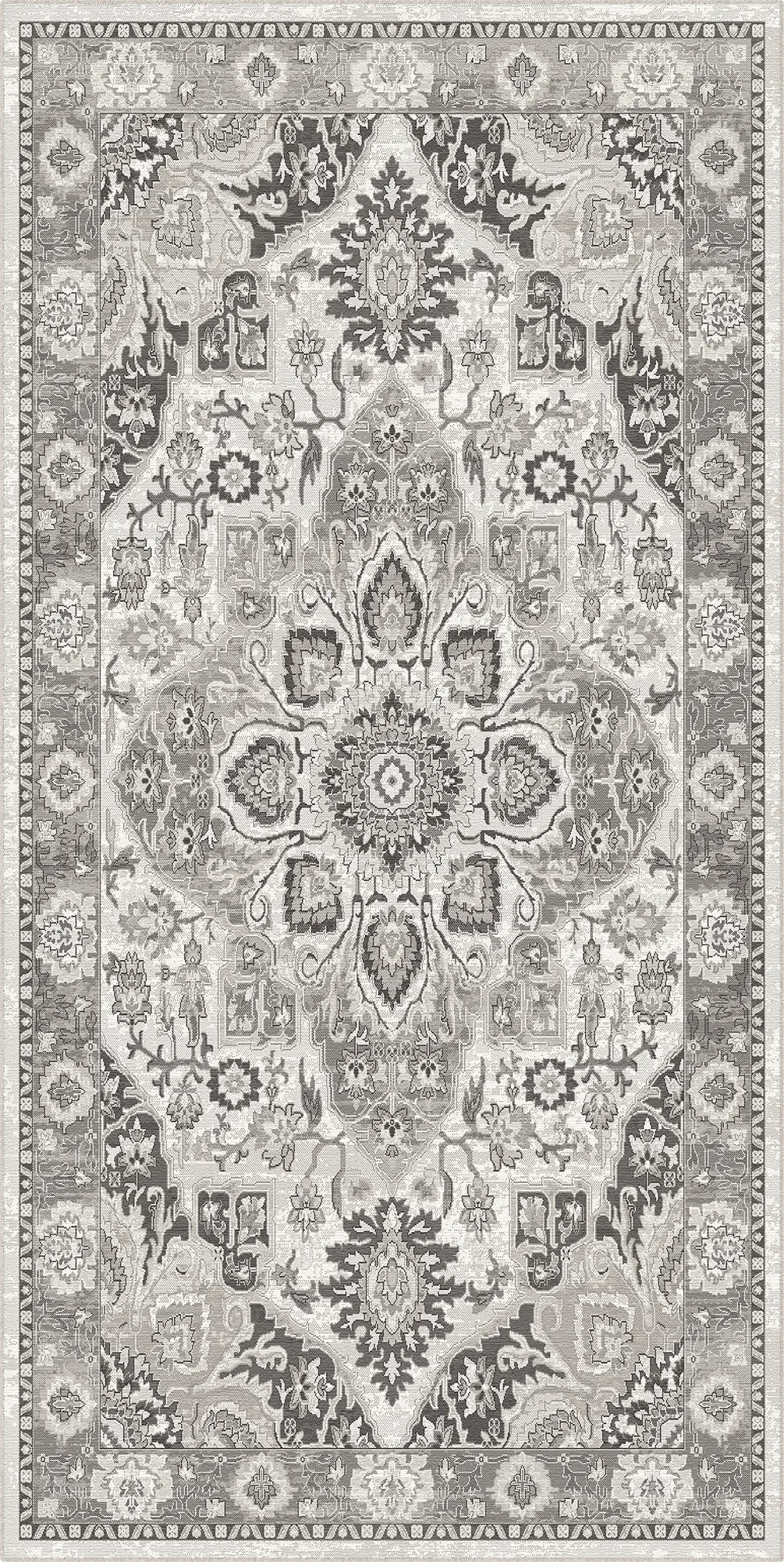 Килим Elysian Grand Medallion Light Grey