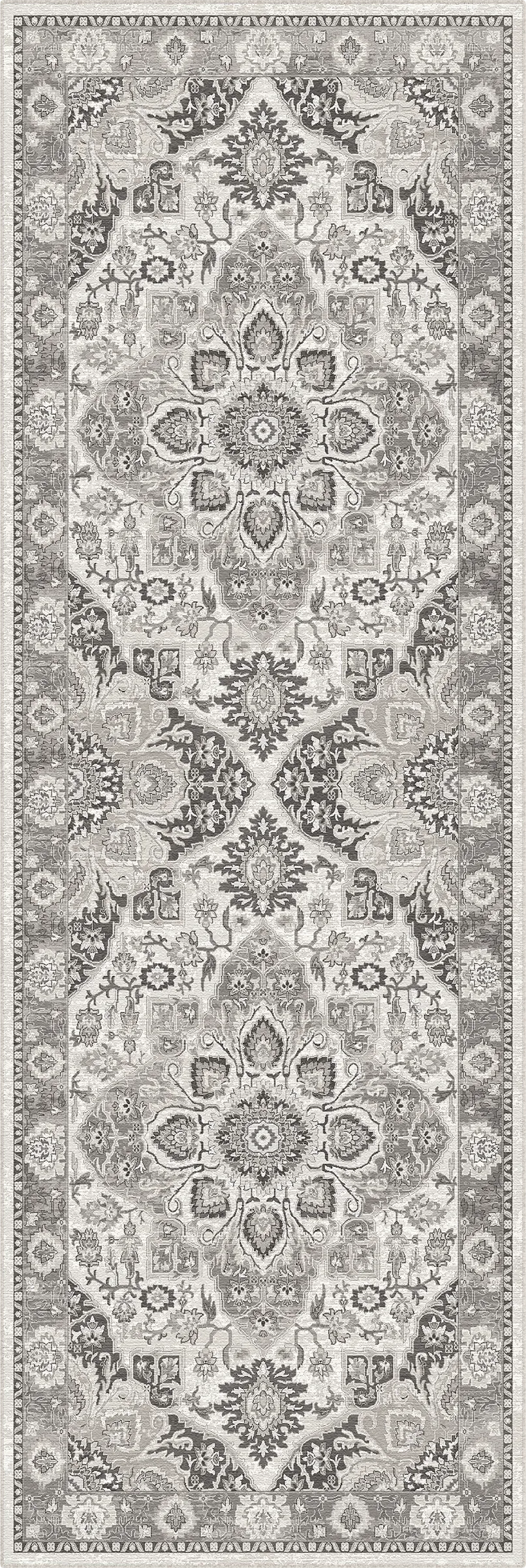 Килим Elysian Grand Medallion Light Grey