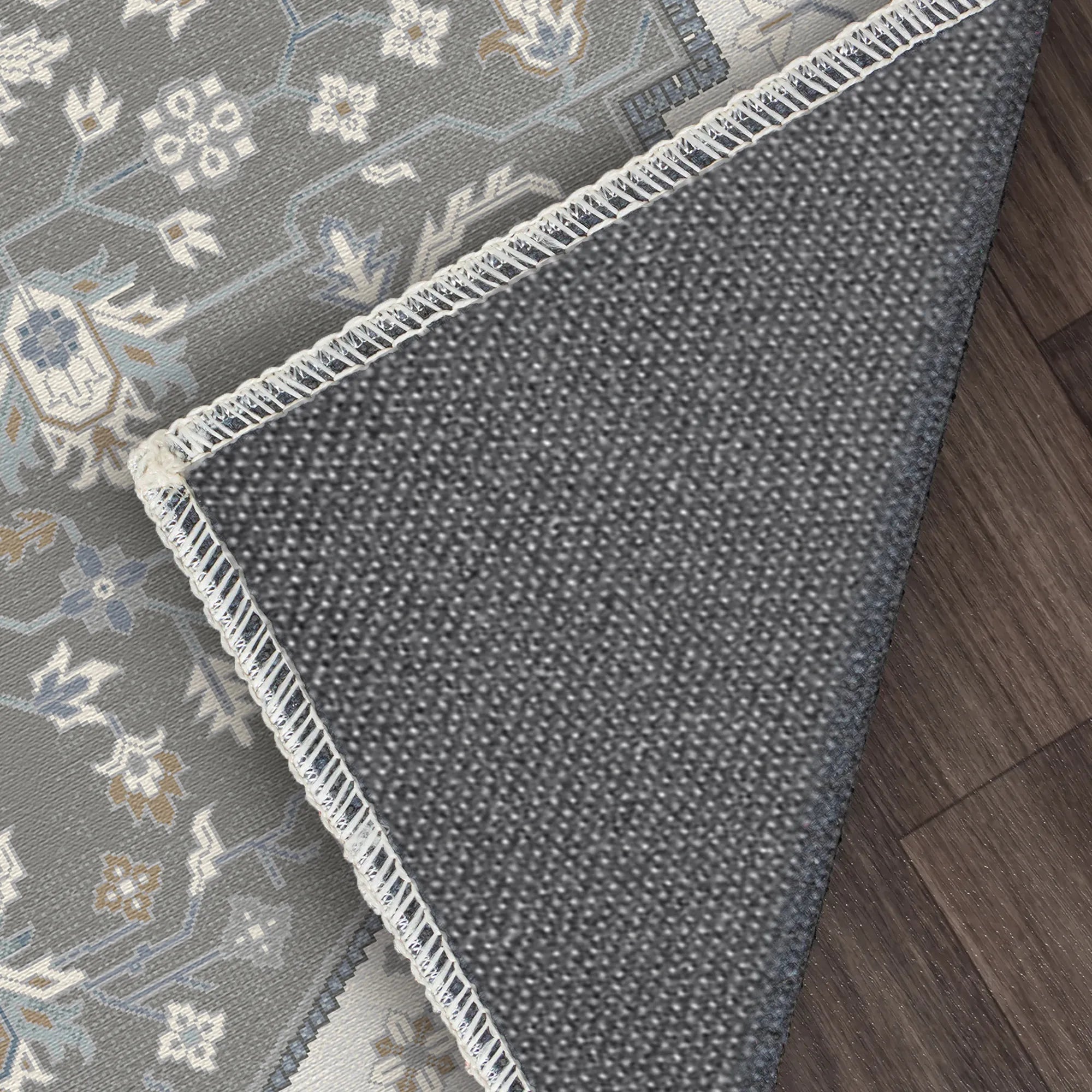 Перлинно срібний килим медальйон