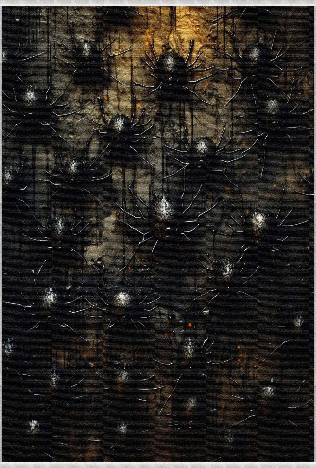 Килим з моторошним візерунком павука