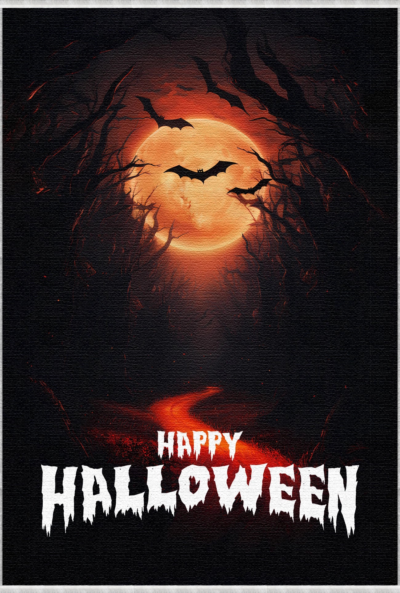 Килимок Spooky Moon на Хелловін