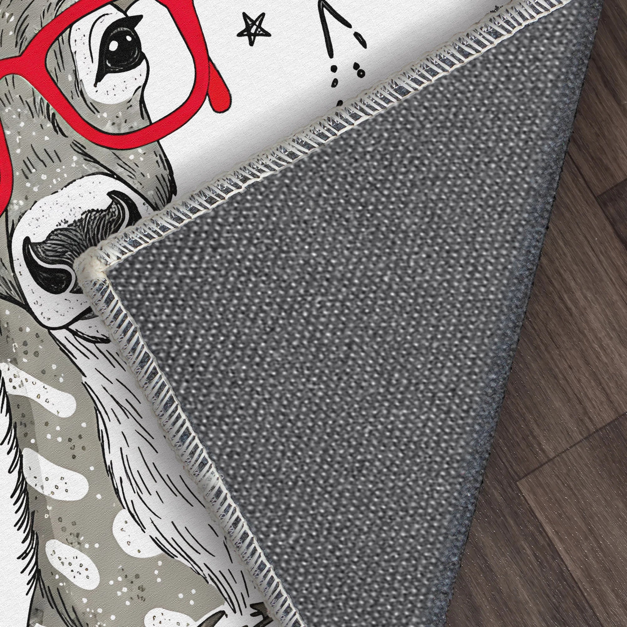 Килимок з оленями та Різдвом Христовим