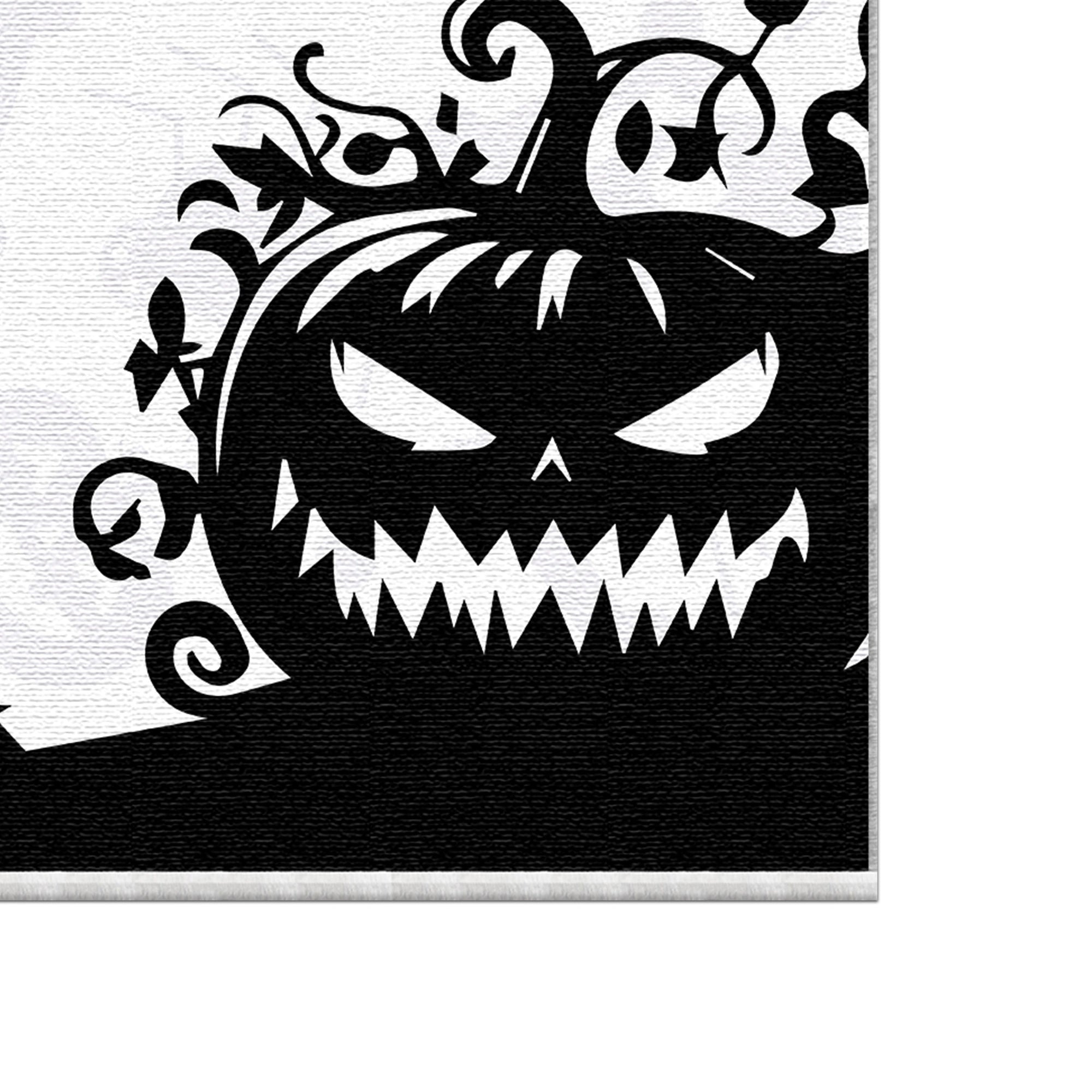 Килимок для Хеллоуїна з гарбузом відьмою