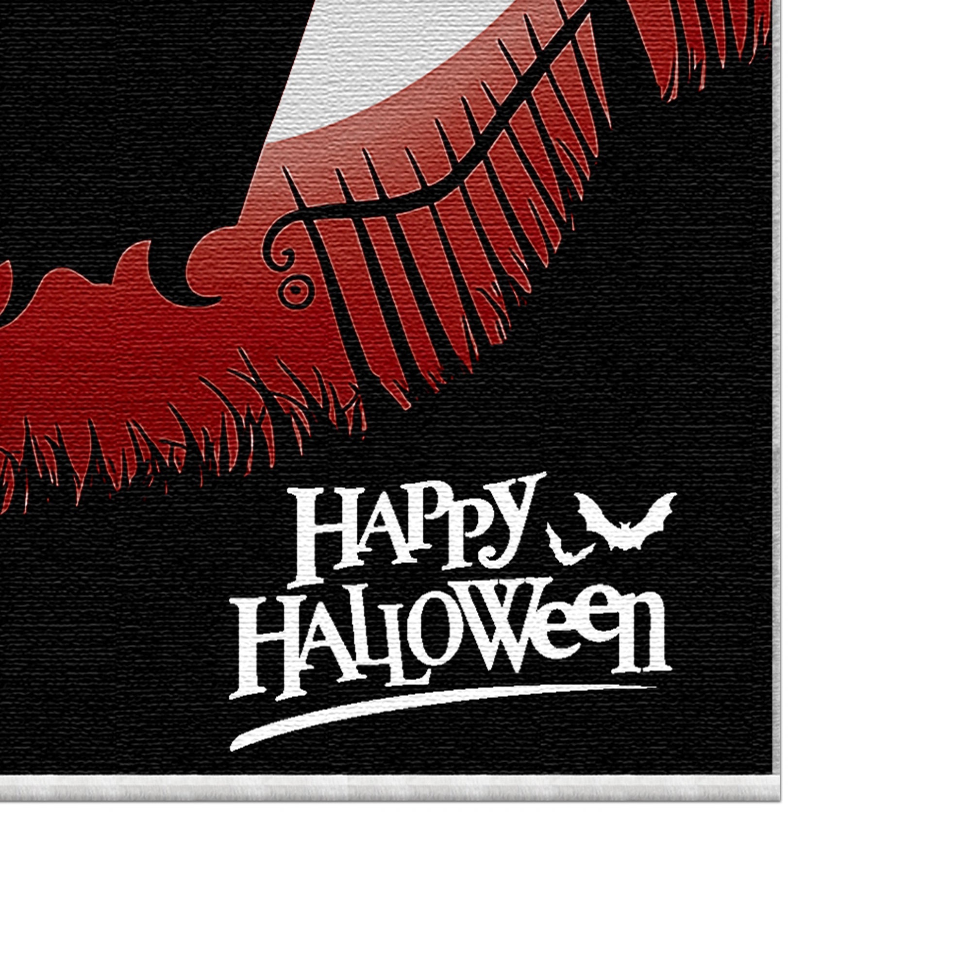 Килимок для Хеллоуїна Літаюча відьма з Місяцем