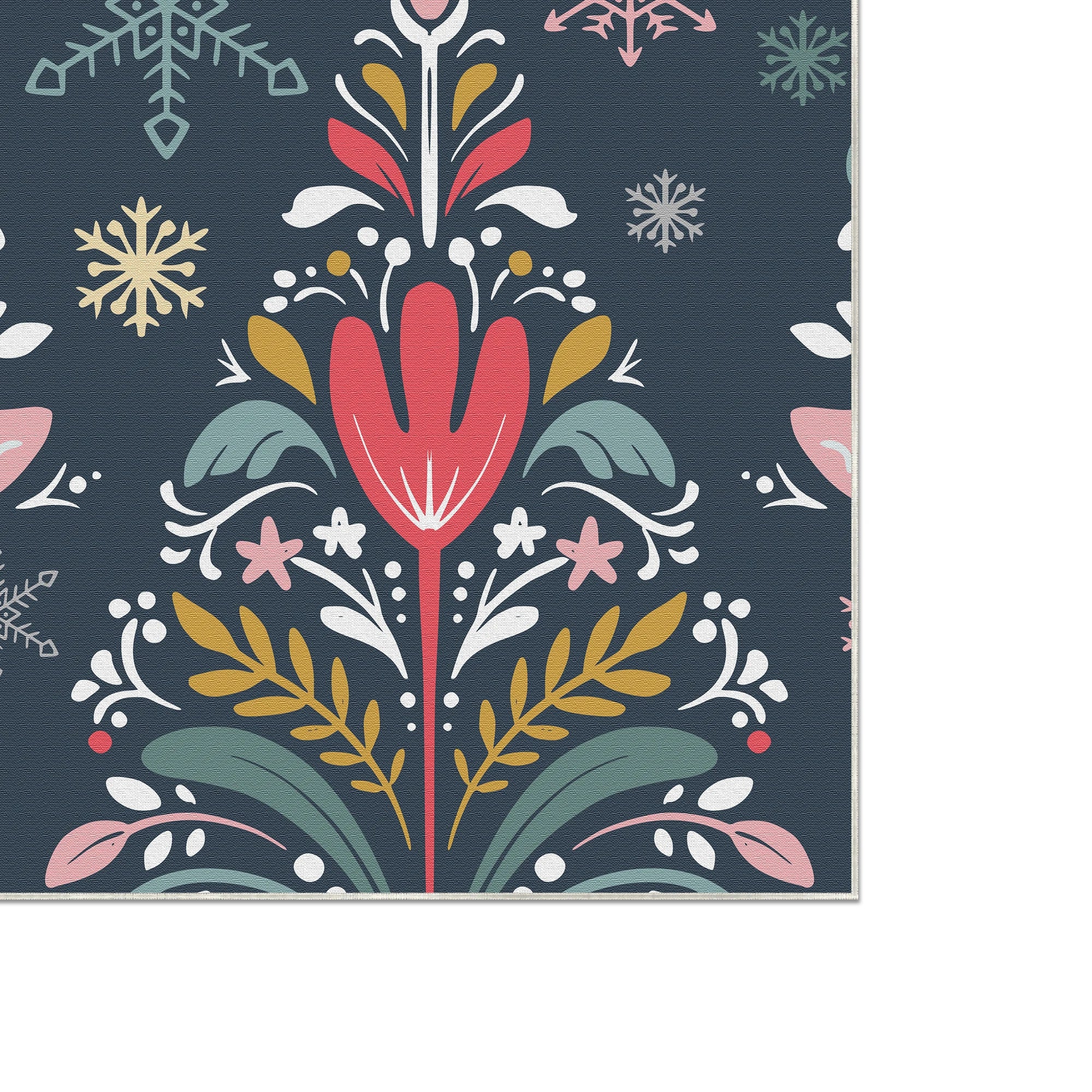 Килимок для ялинки народного мистецтва, який можна прати