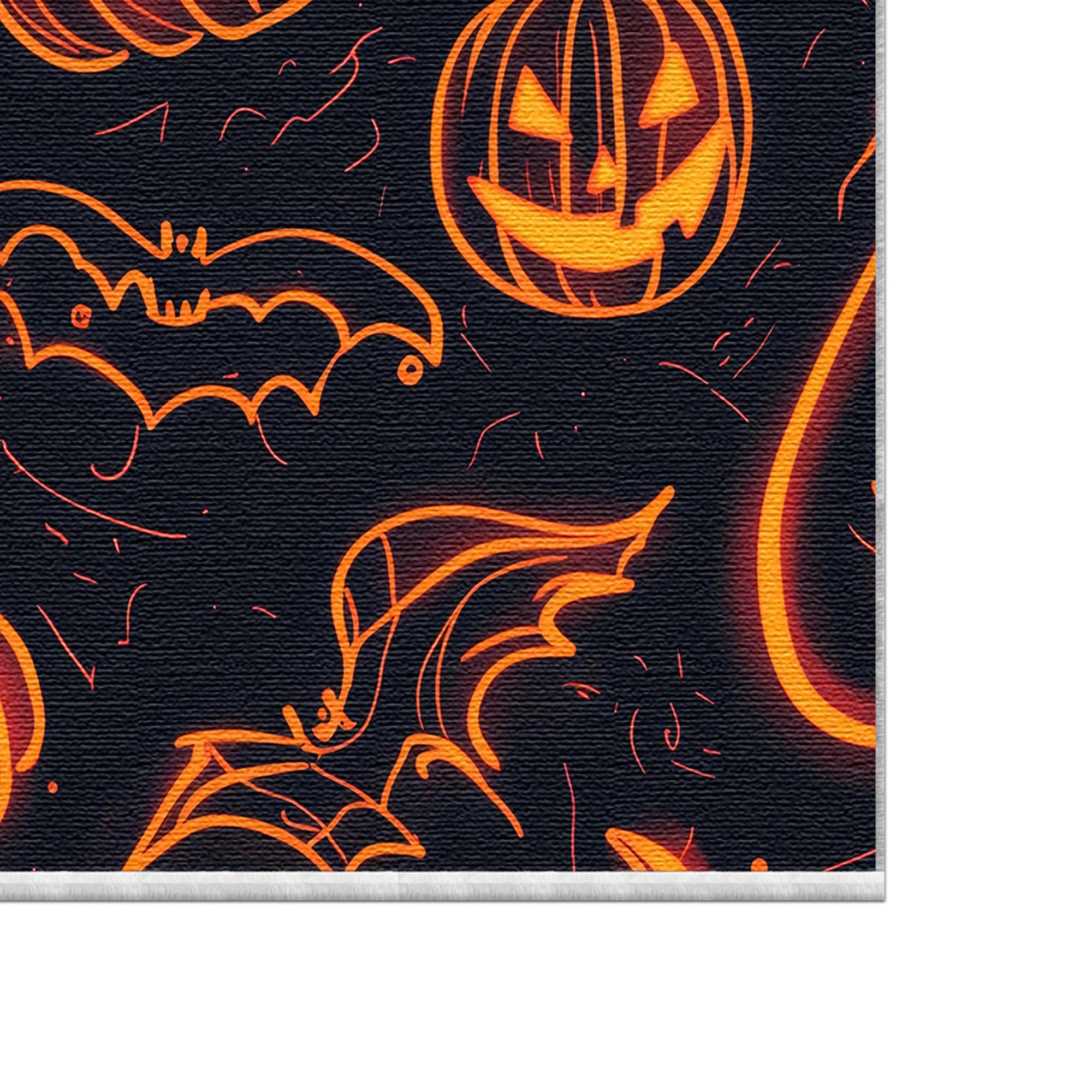 Неонове сяйво моторошного килима на Хелловін