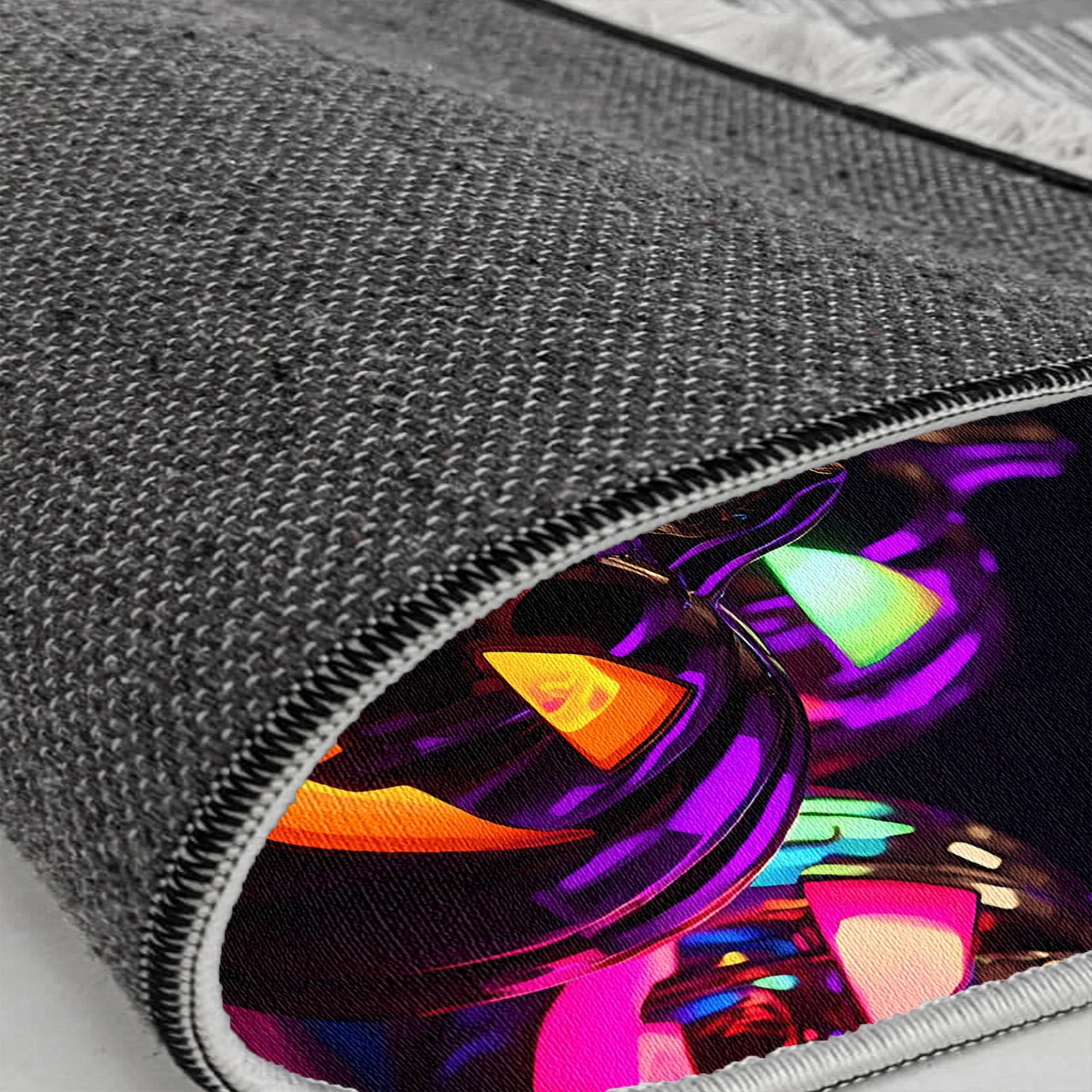 Неоновий хромований гарбузовий килим на Хелловін