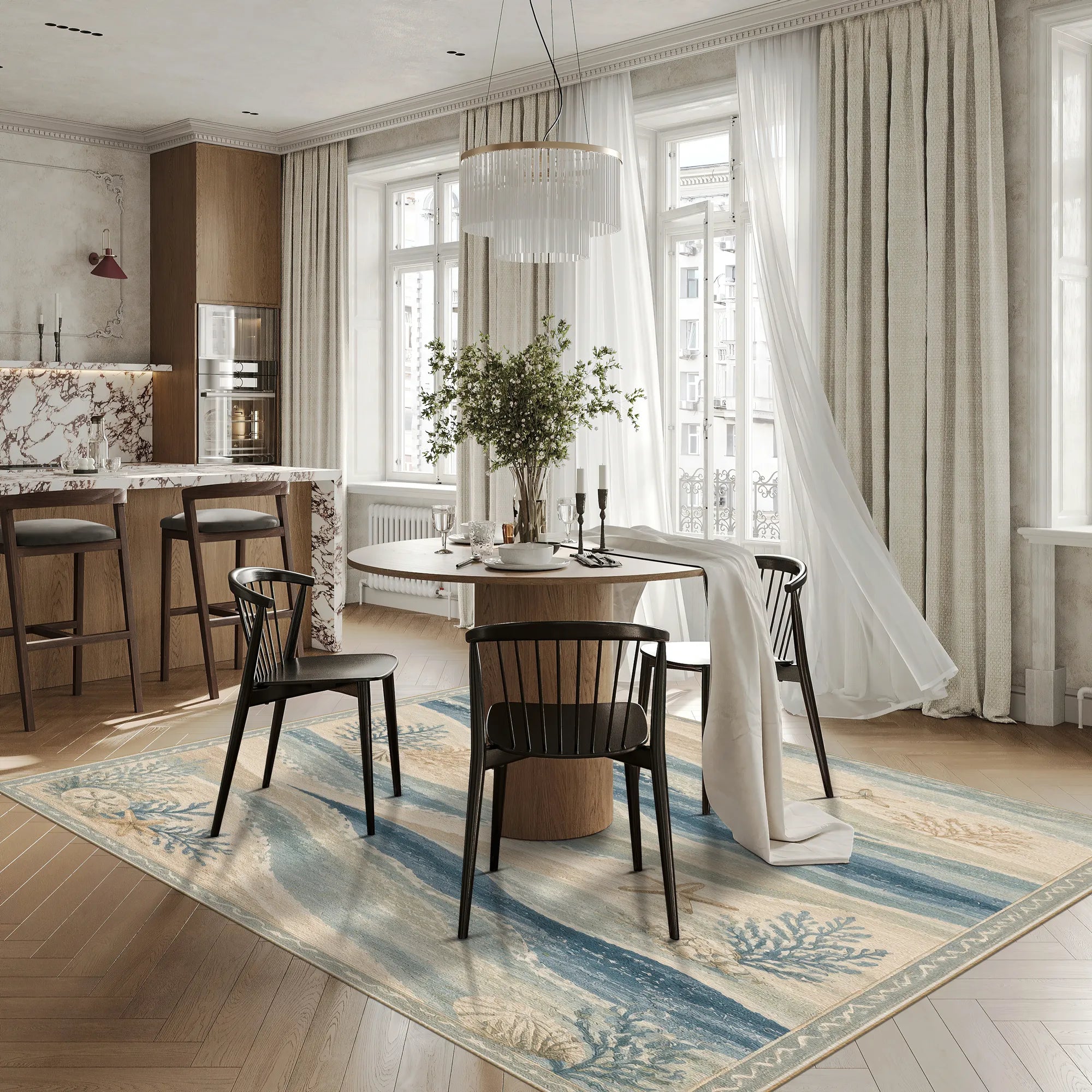 Килим Ocean Breeze Coastal Waves