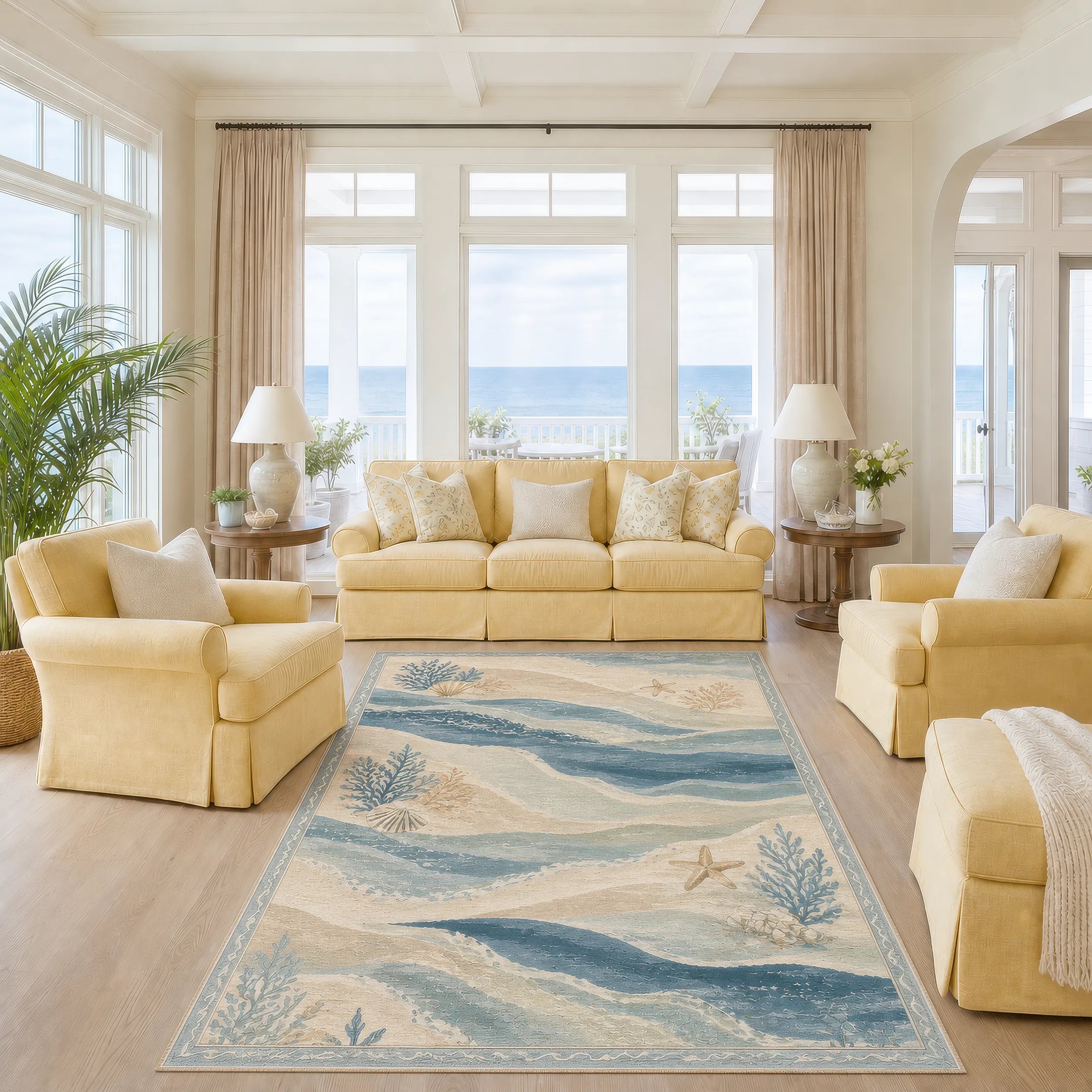 Килим Ocean Breeze Coastal Waves